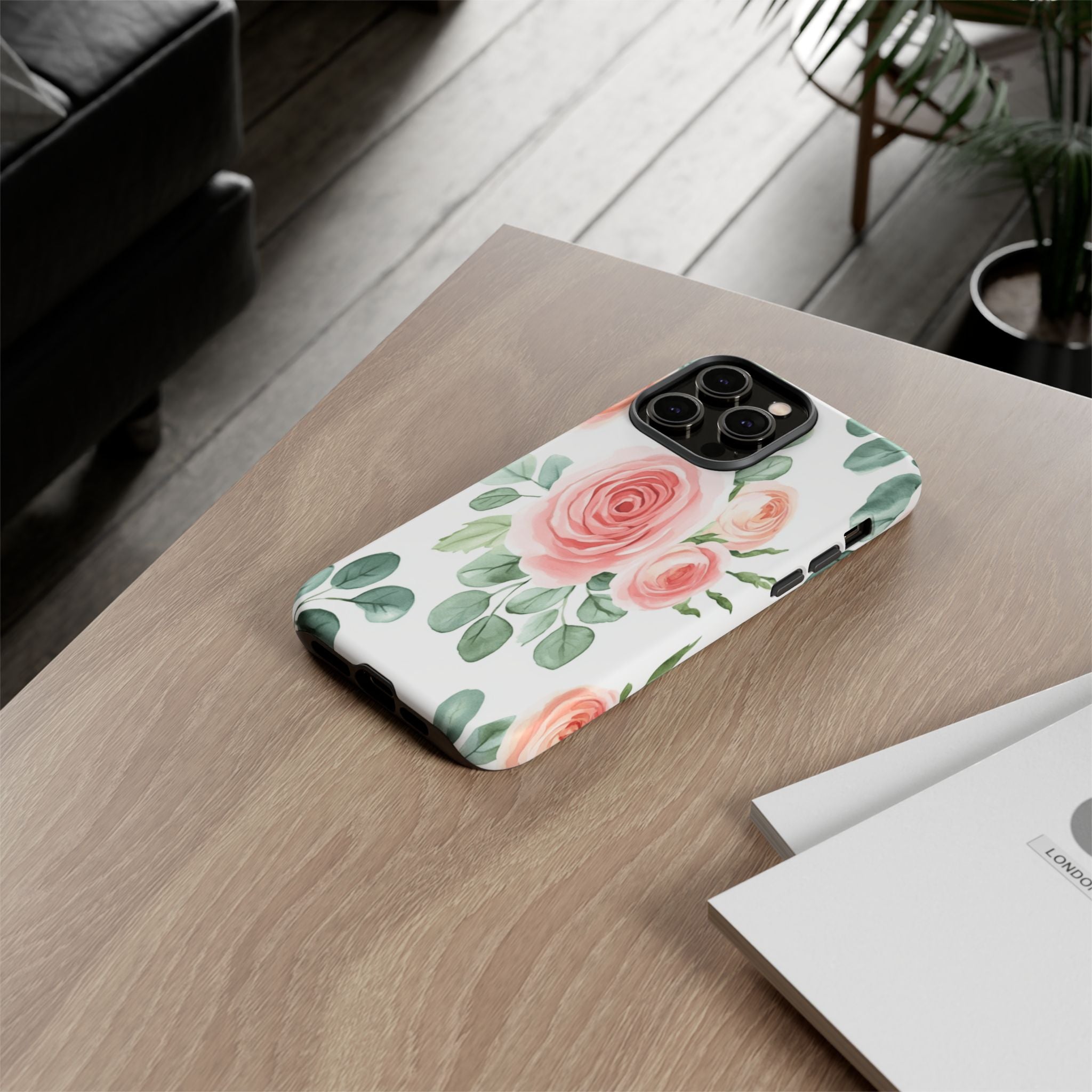 Delicate Watercolor Rose Case
