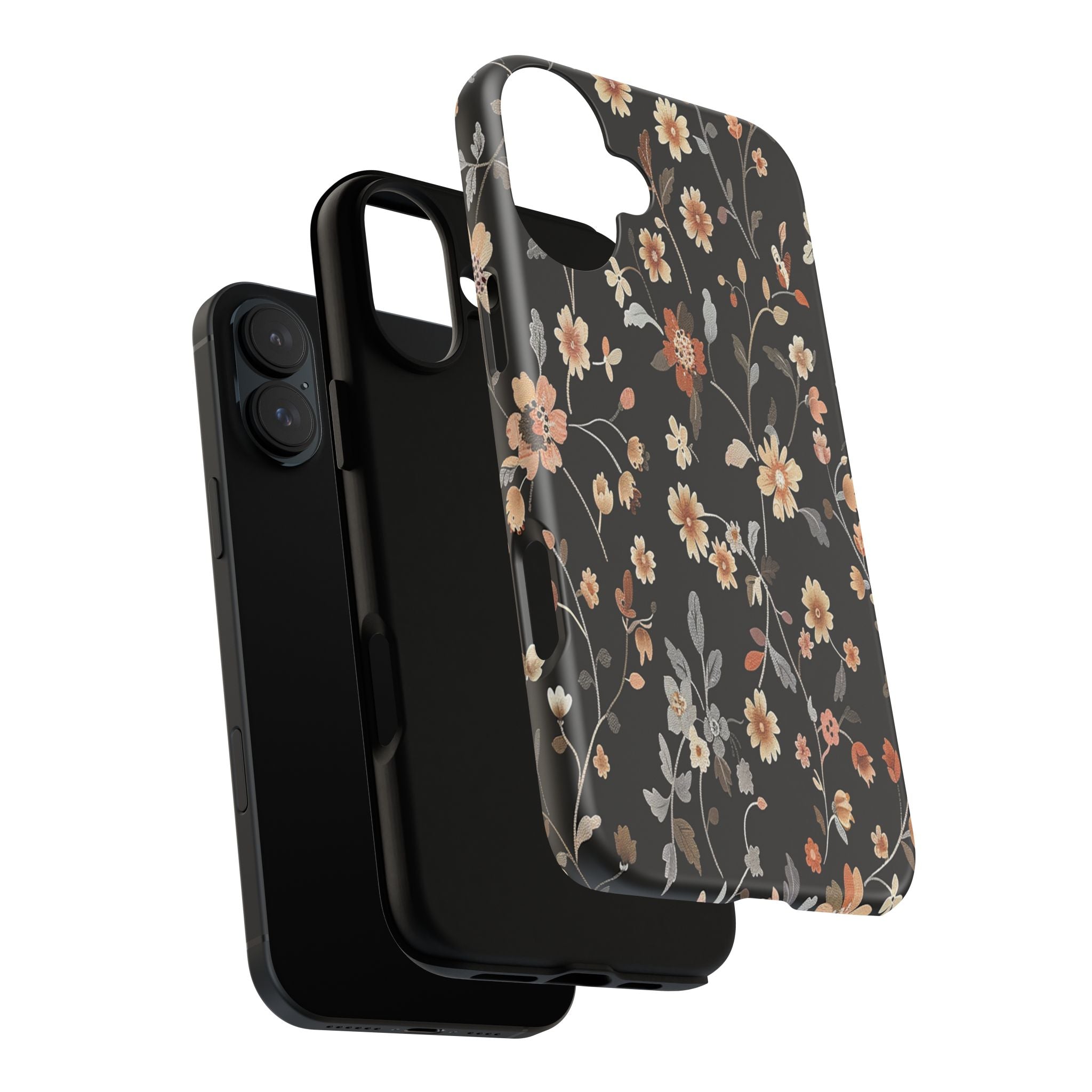 Floral Field on Black Case