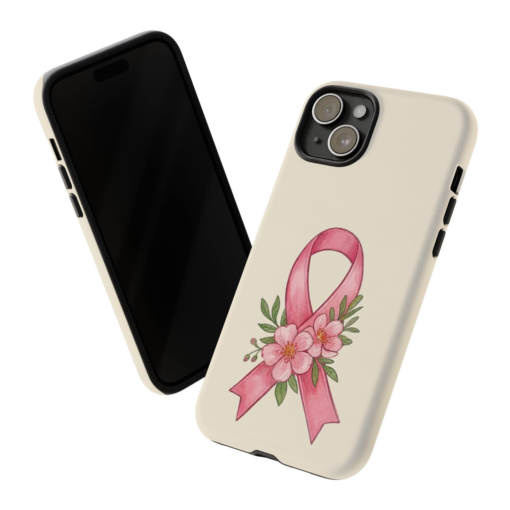 Floral Breast Cancer Awareness Case