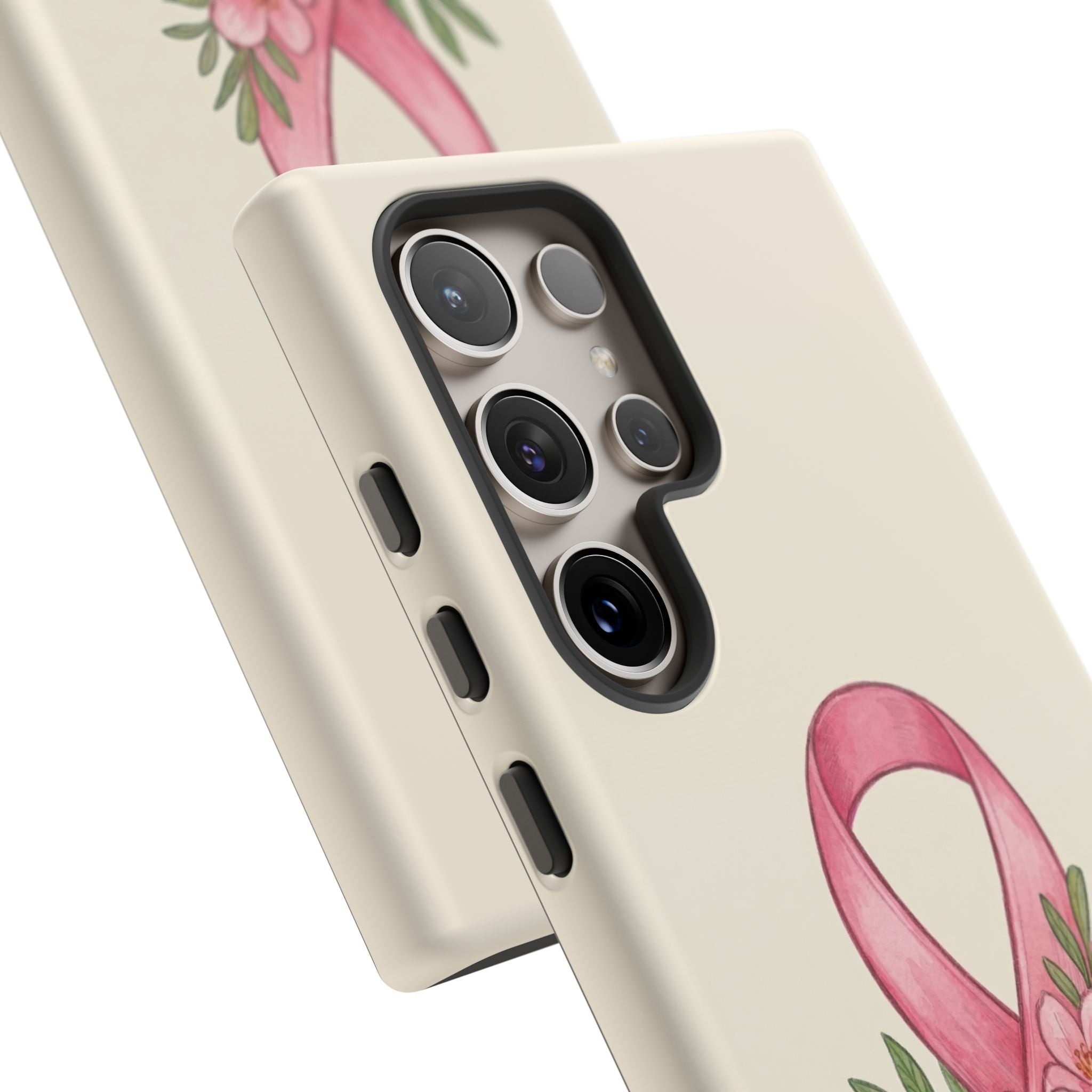 Floral Breast Cancer Awareness Case