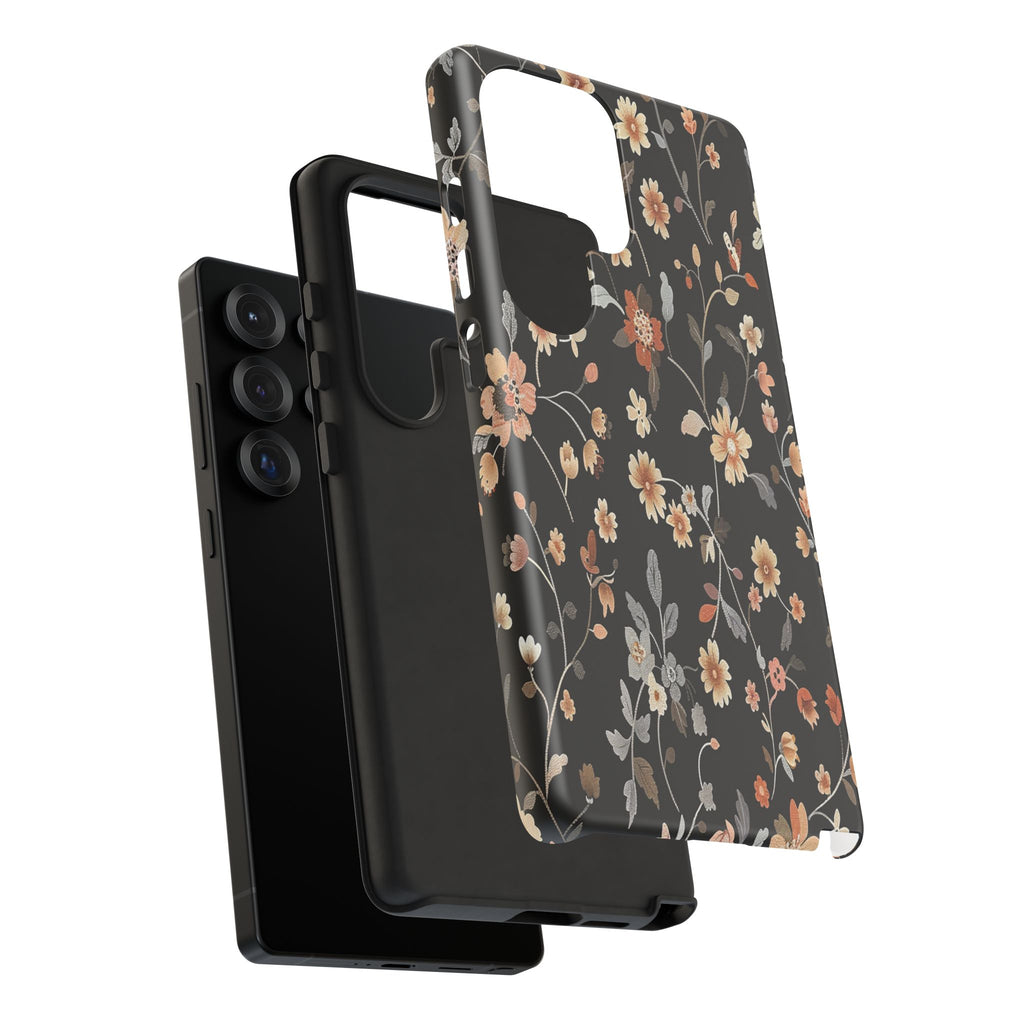 Floral Field on Black Case