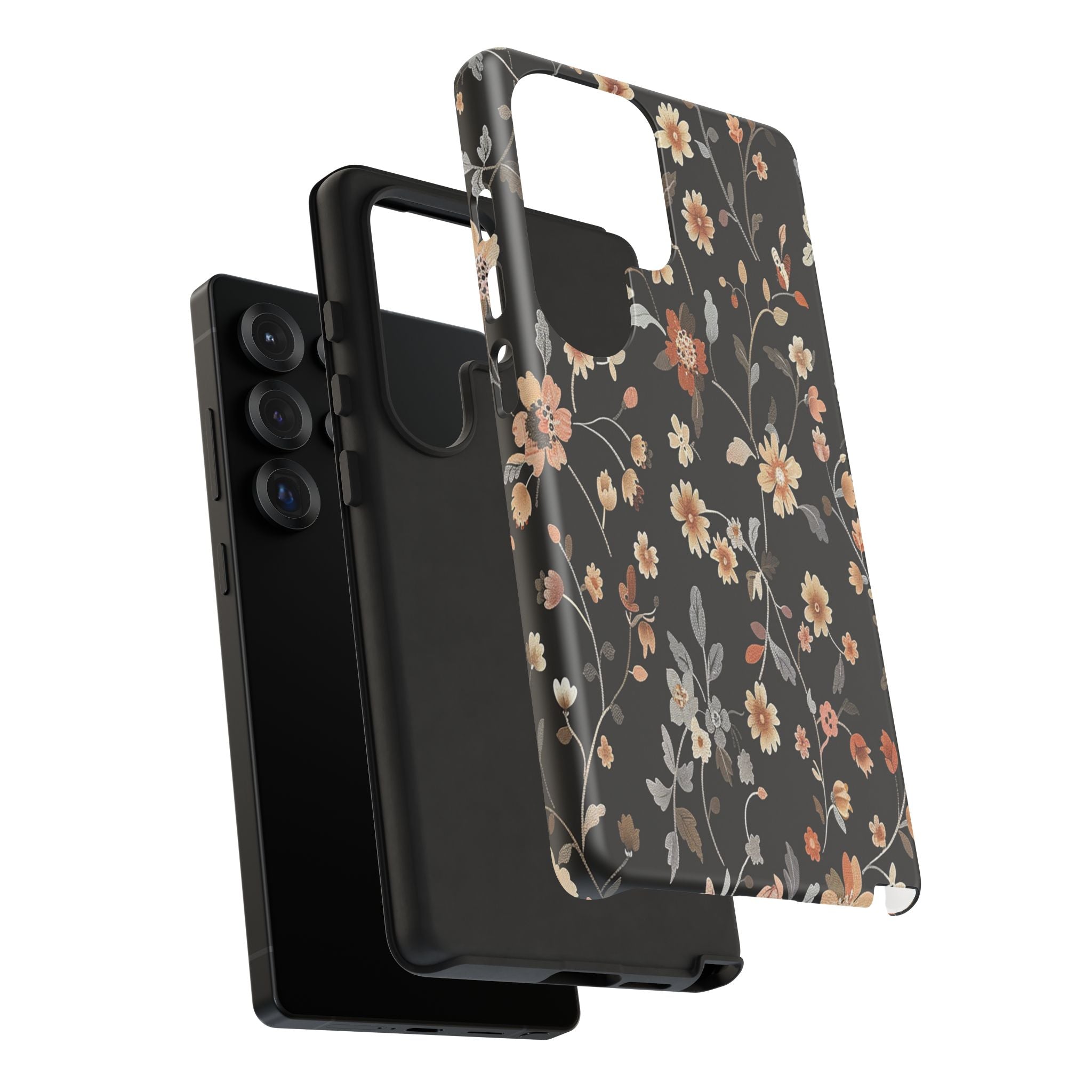 Floral Field on Black Case