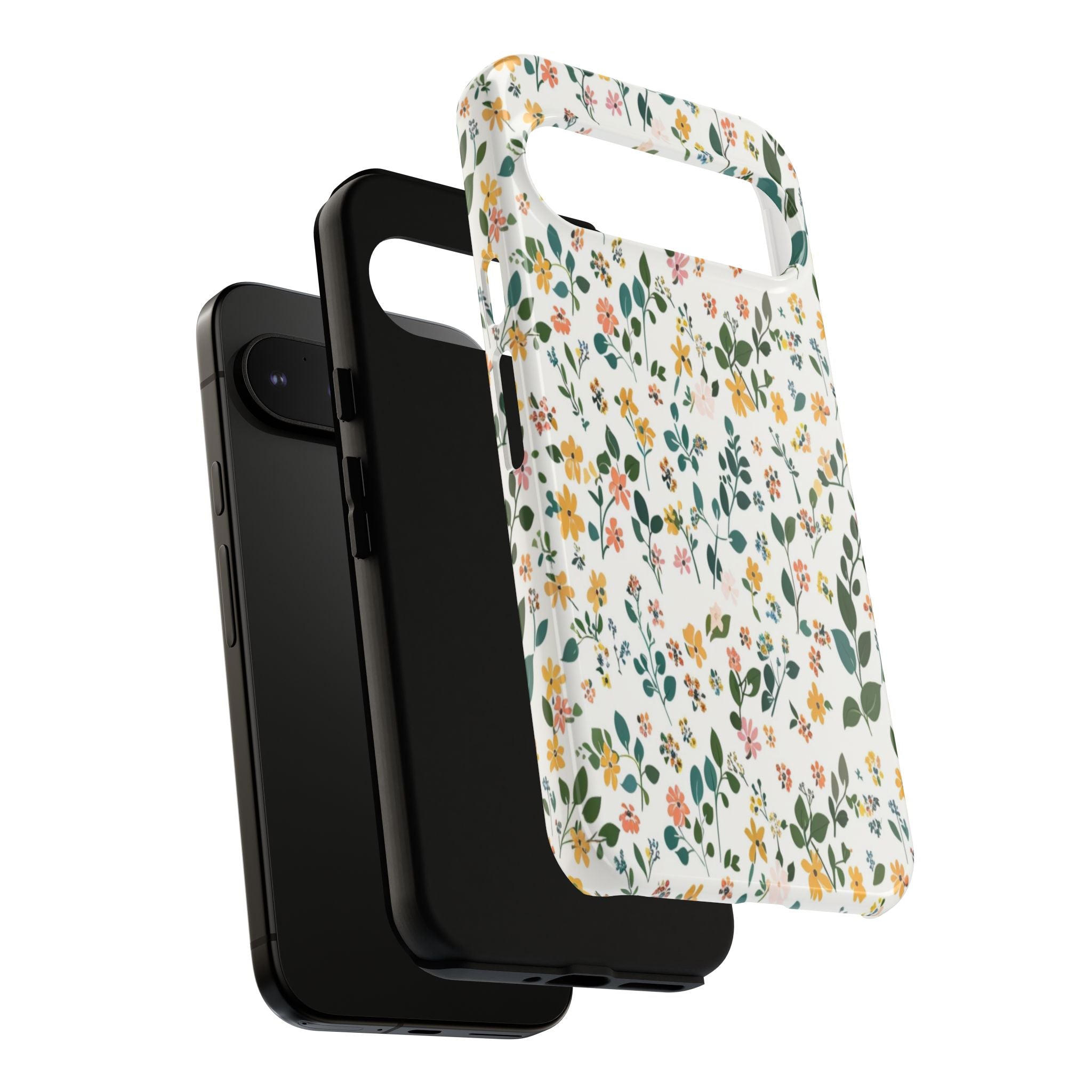 Pastel Leaves and Flowers Case