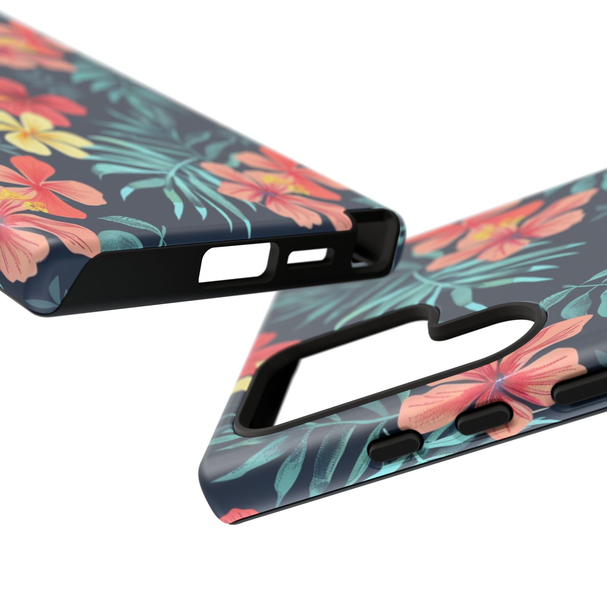 Tropical Hibiscus Navy Case