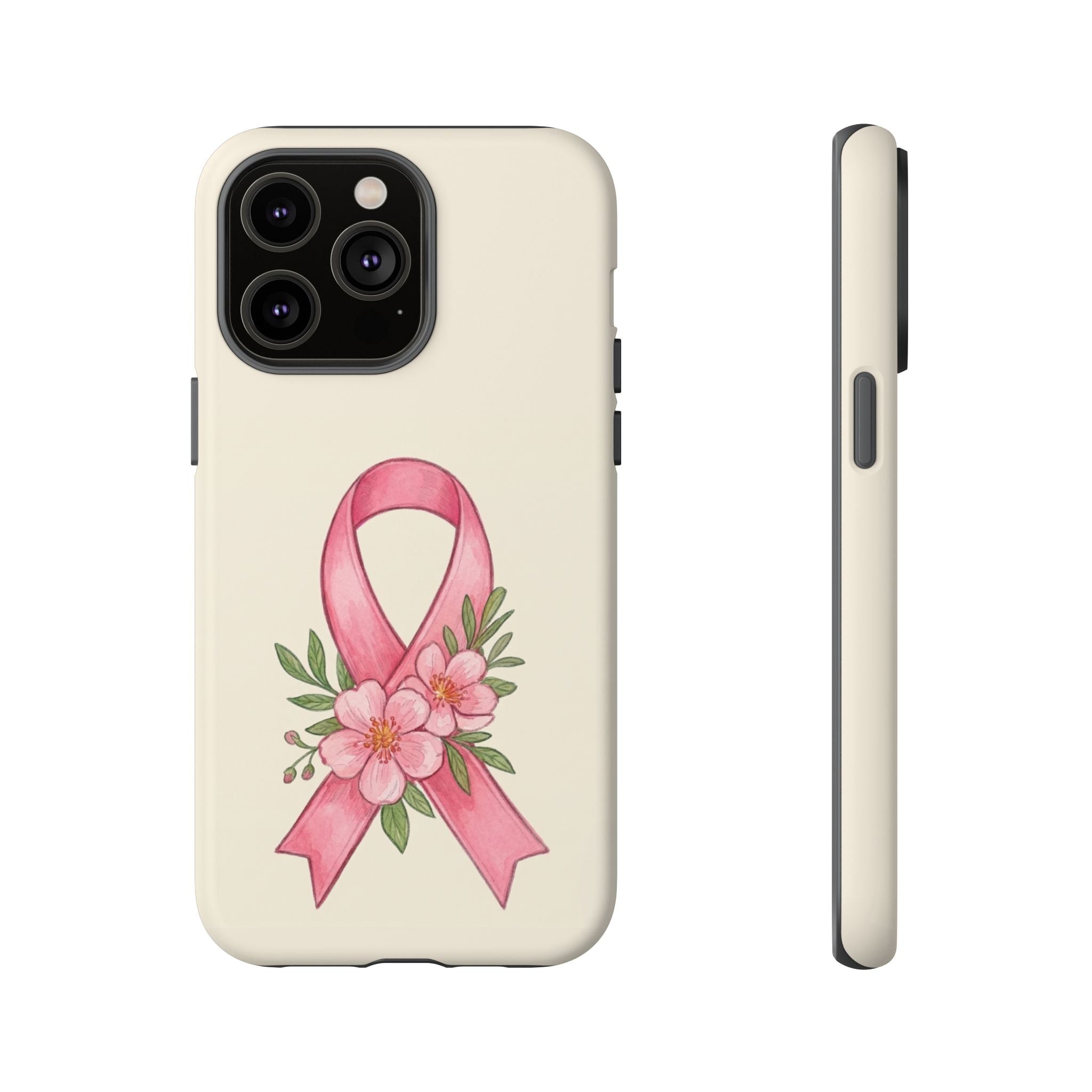 Floral Breast Cancer Awareness Case
