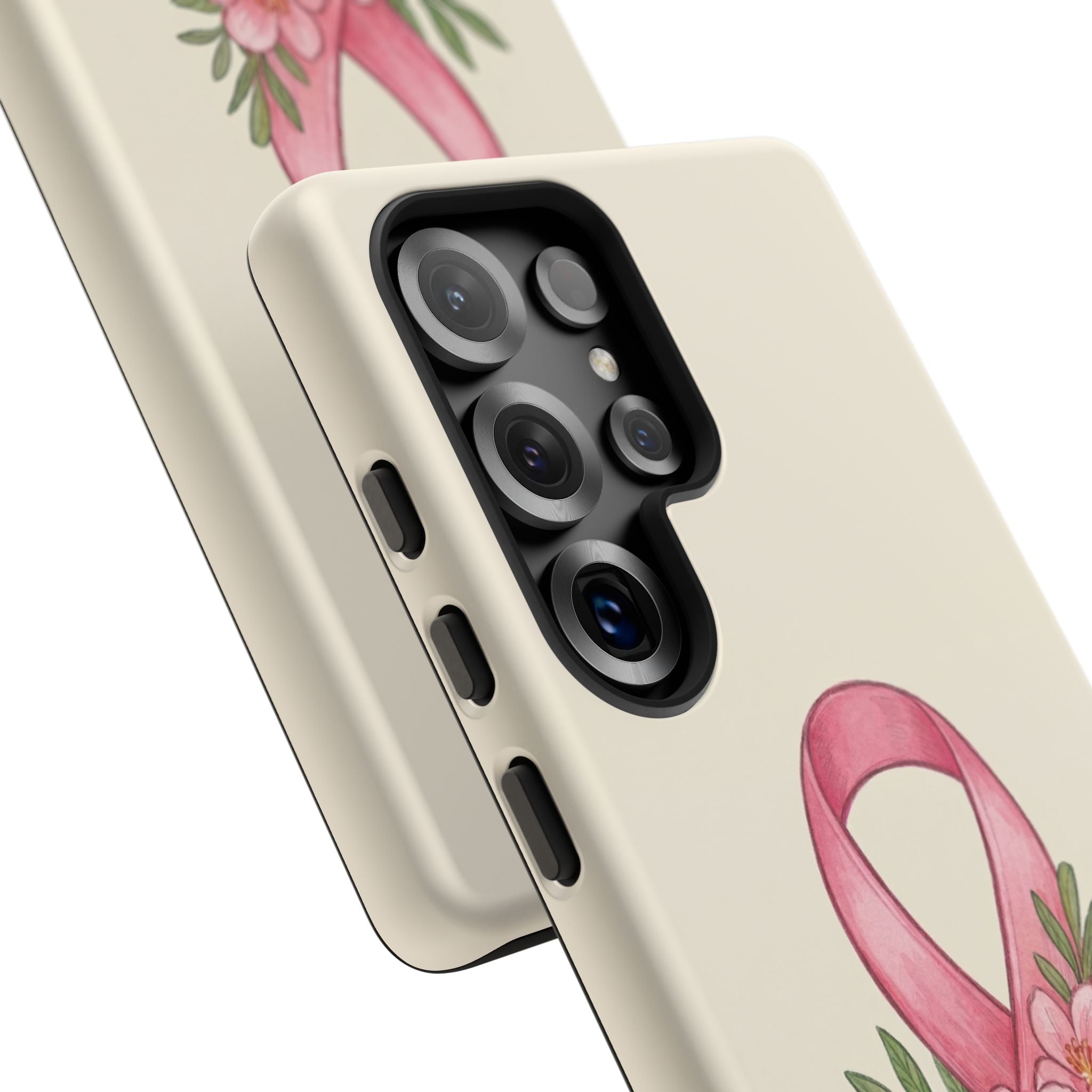 Floral Breast Cancer Awareness Case