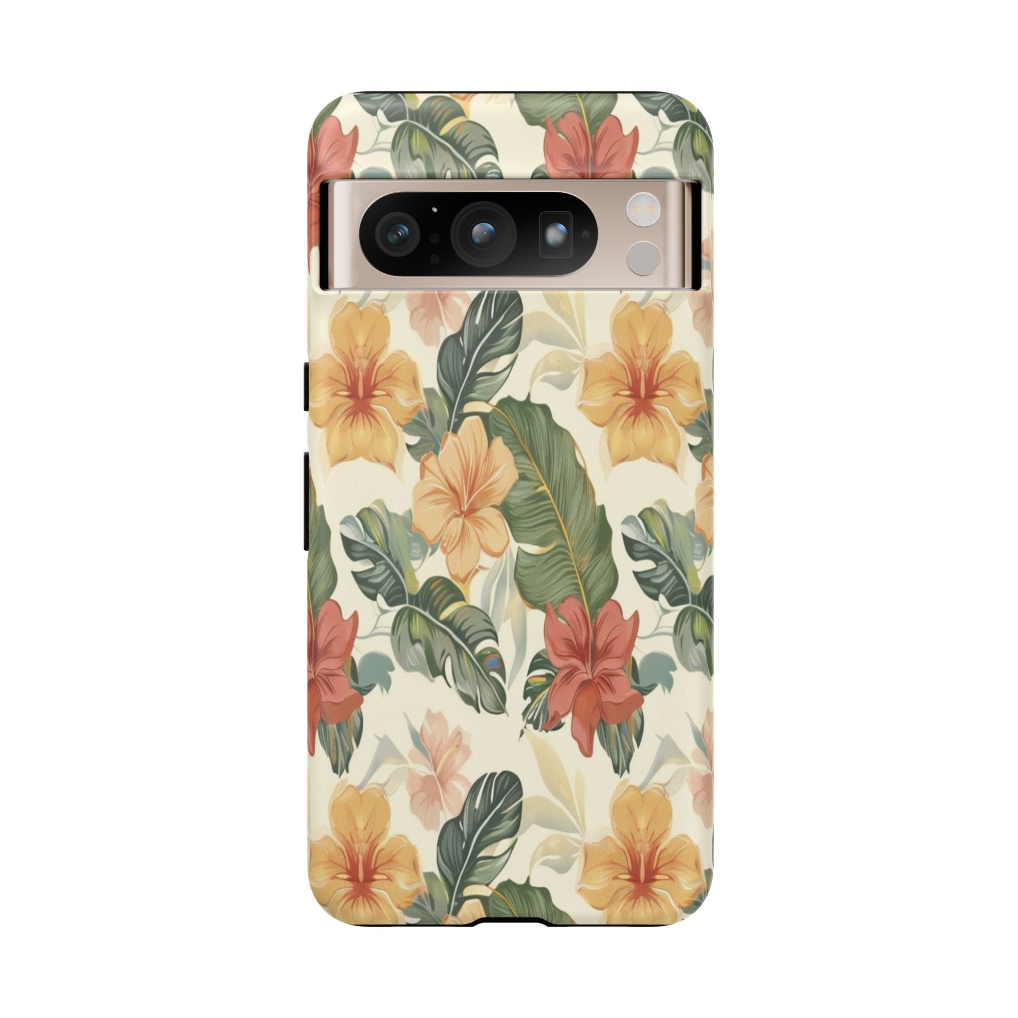 Vintage Tropical Floral Seamless Pattern