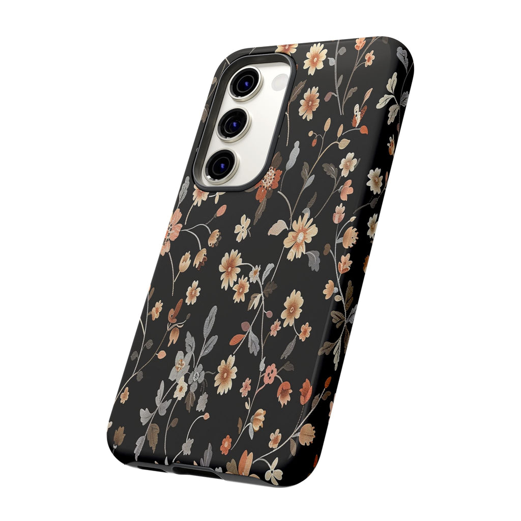 Floral Field on Black Case