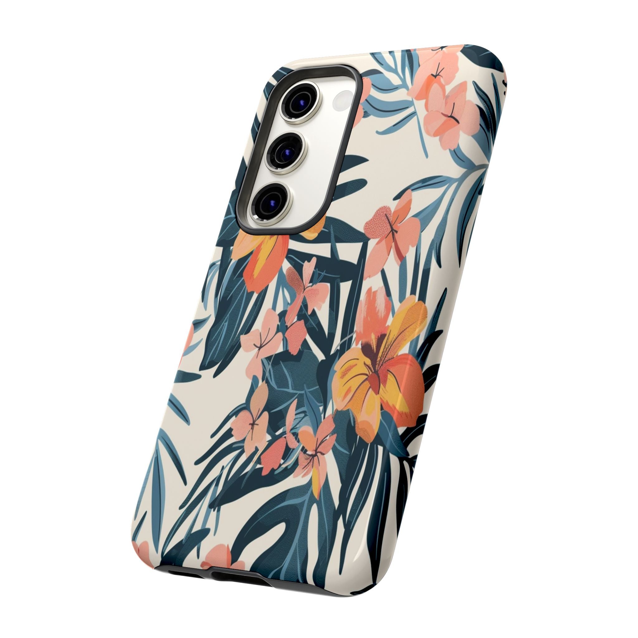 Tropical White and Blue Case