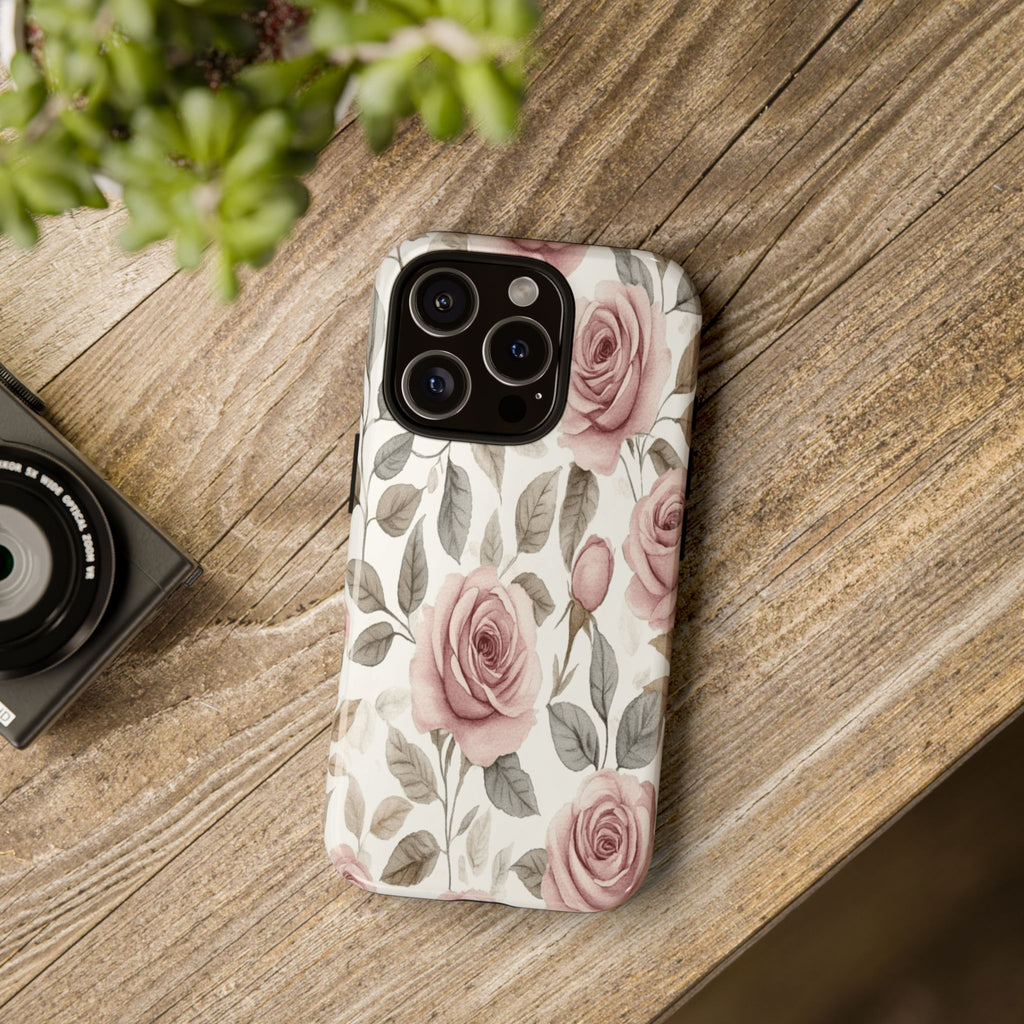 Elegant Watercolor Rose Case