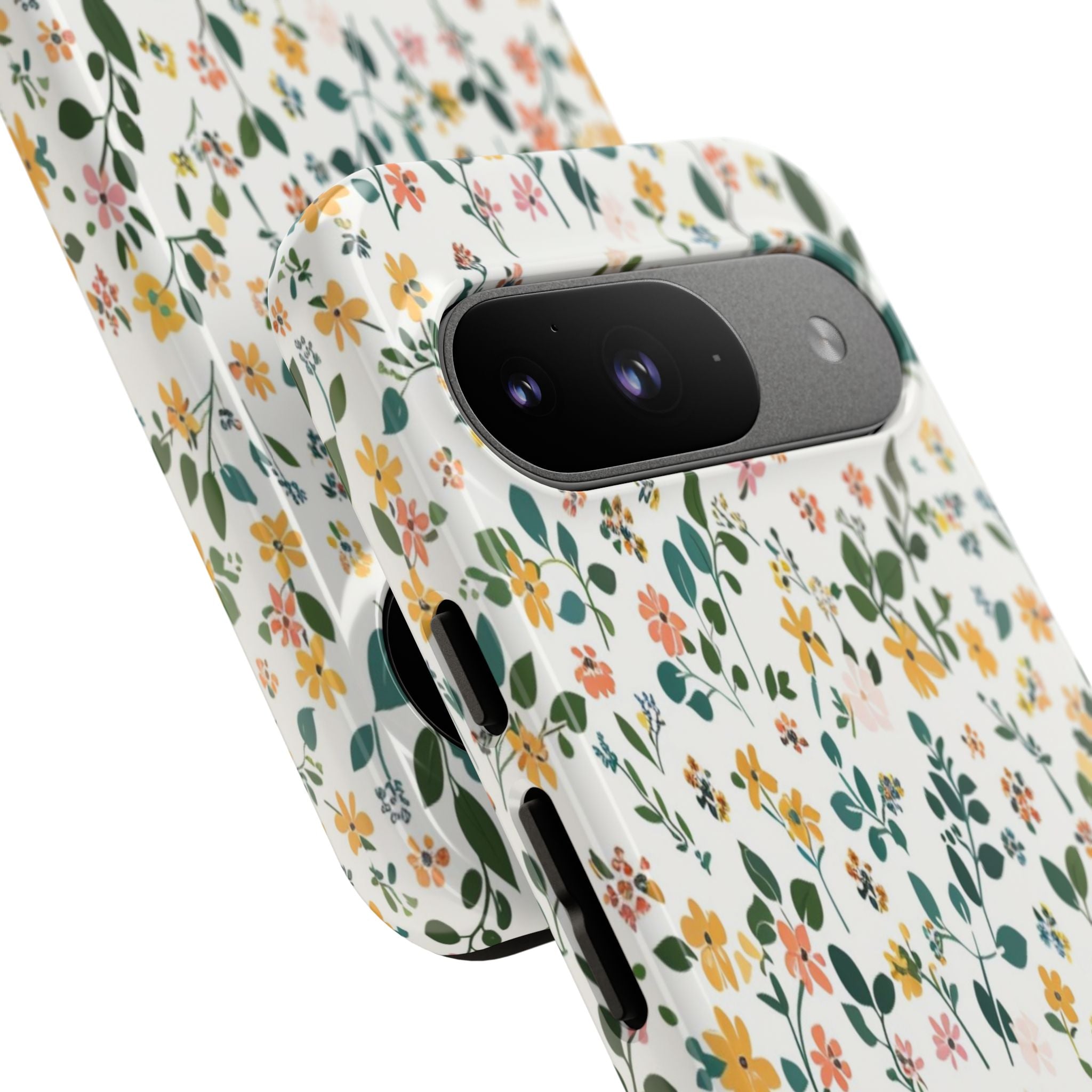 Pastel Leaves and Flowers Case