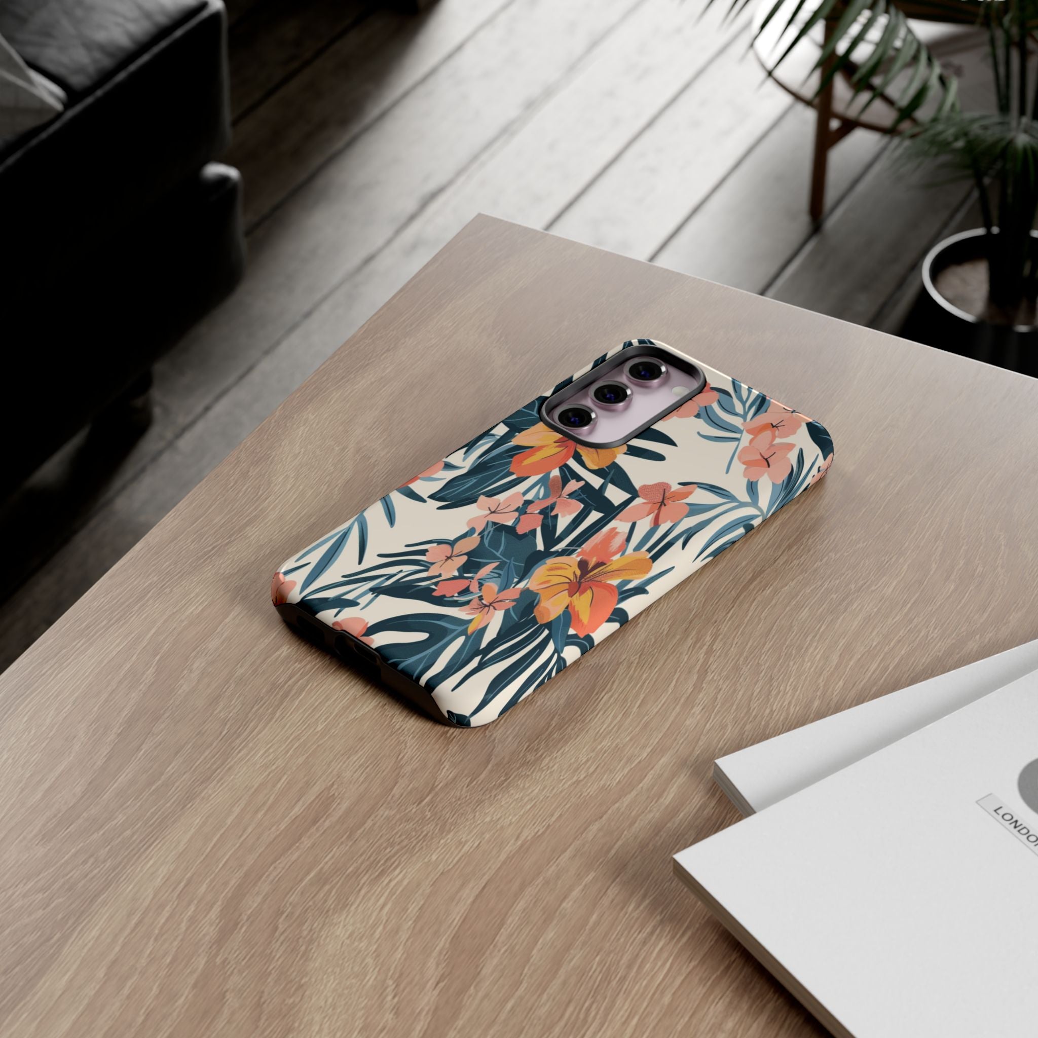 Tropical White and Blue Case