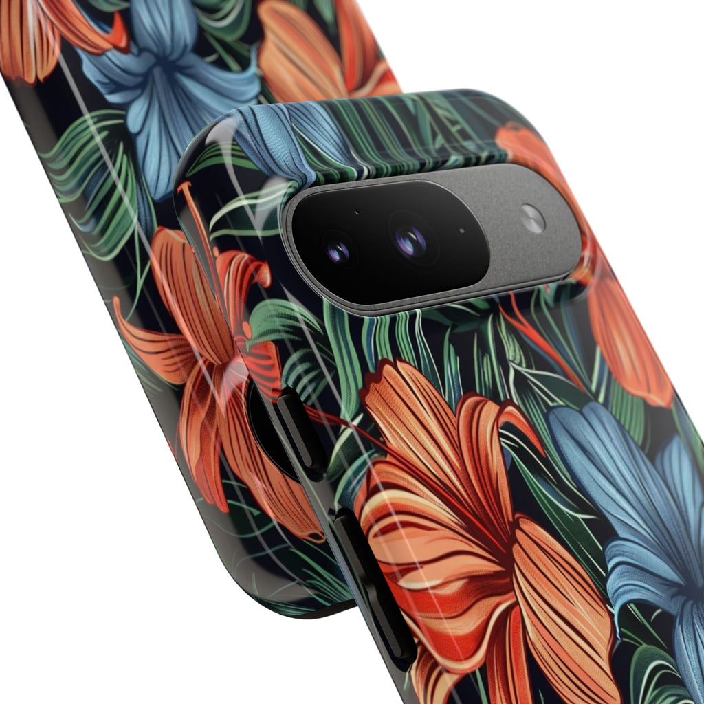 Tropical Red and Blue Case