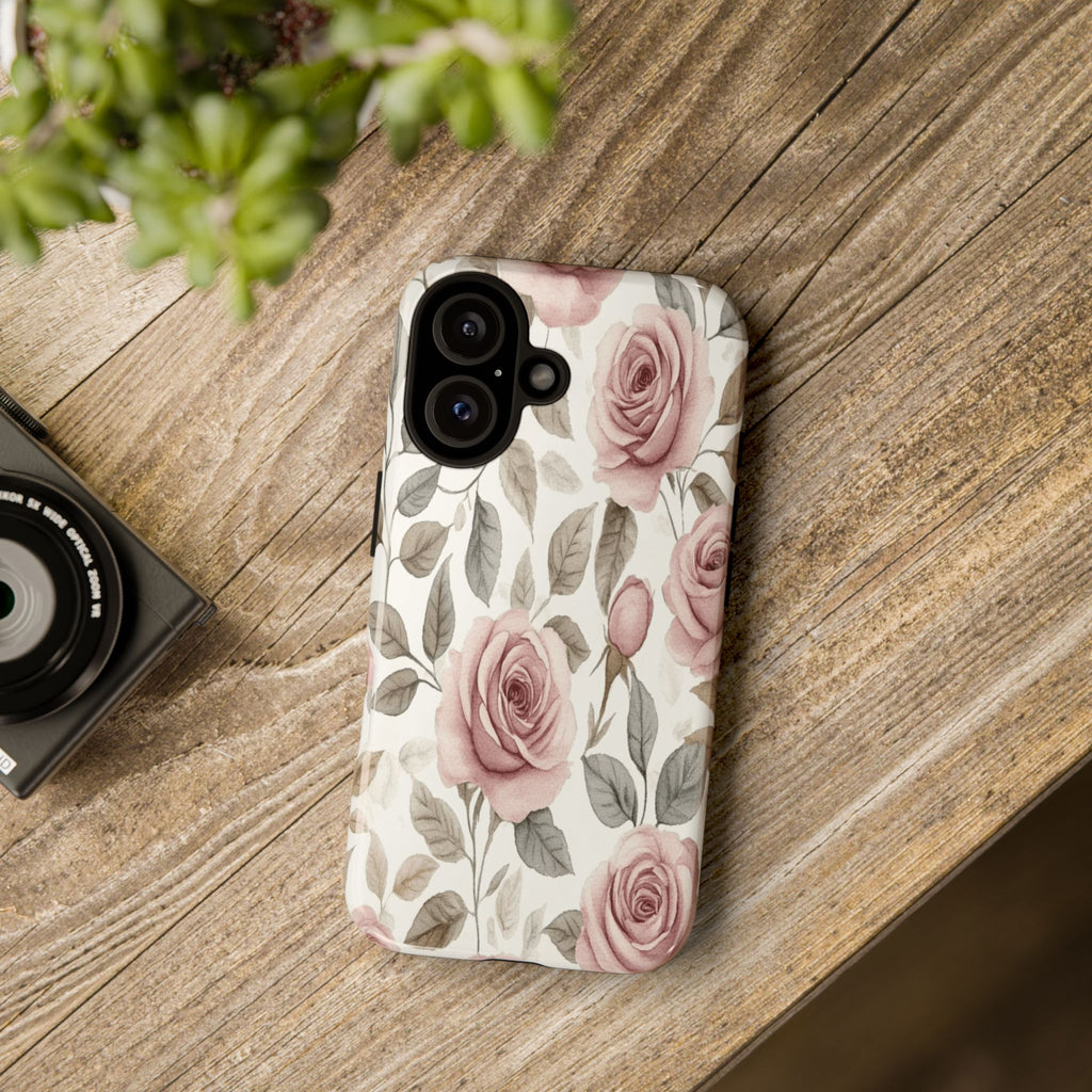 Elegant Watercolor Rose Case