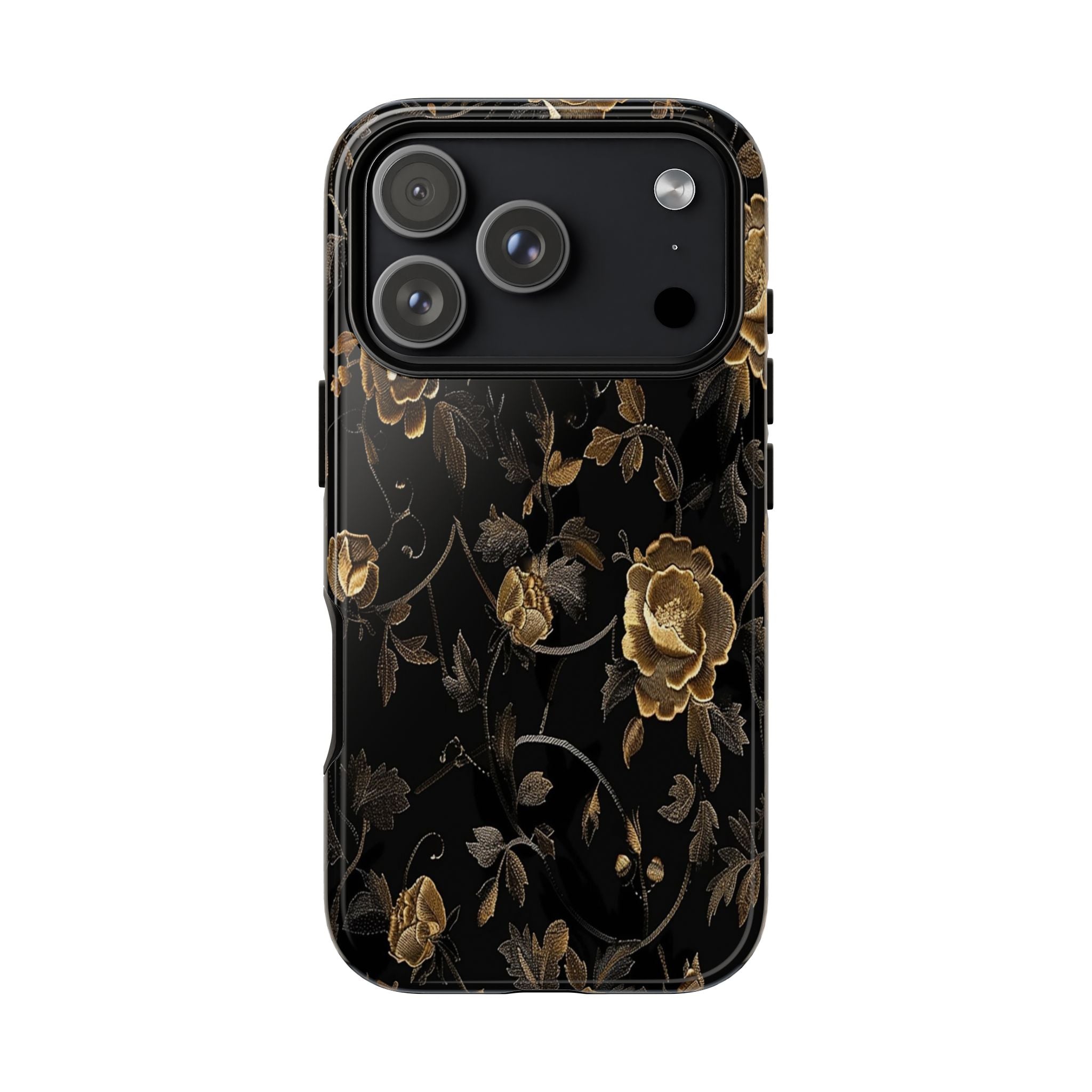 Golden Roses on Black