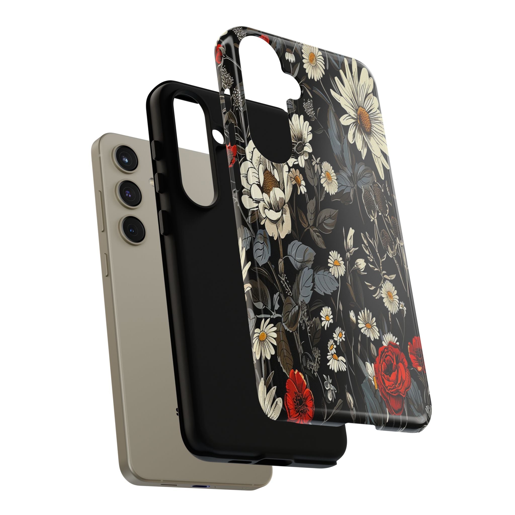 Dark Rose and Daisy Case