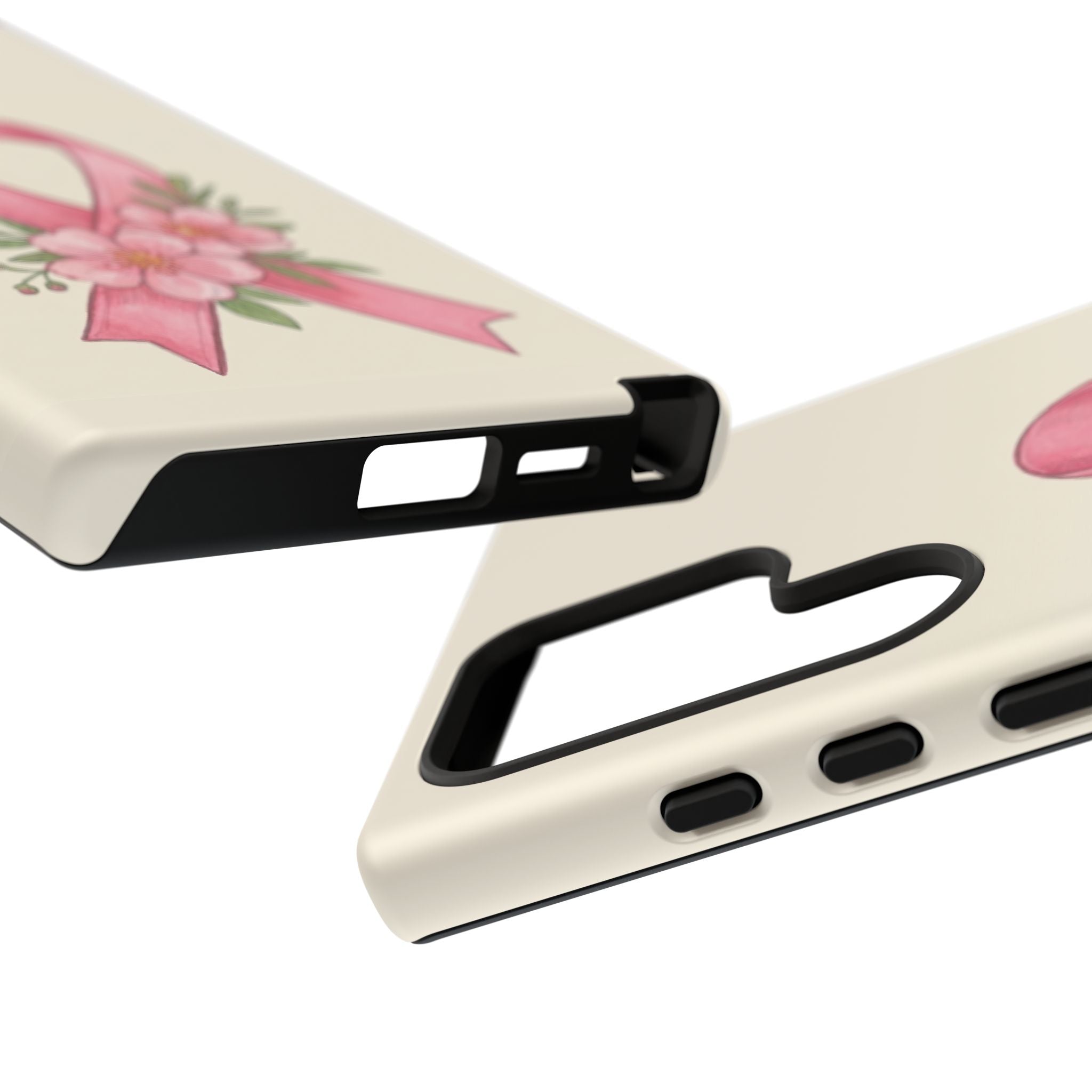 Floral Breast Cancer Awareness Case
