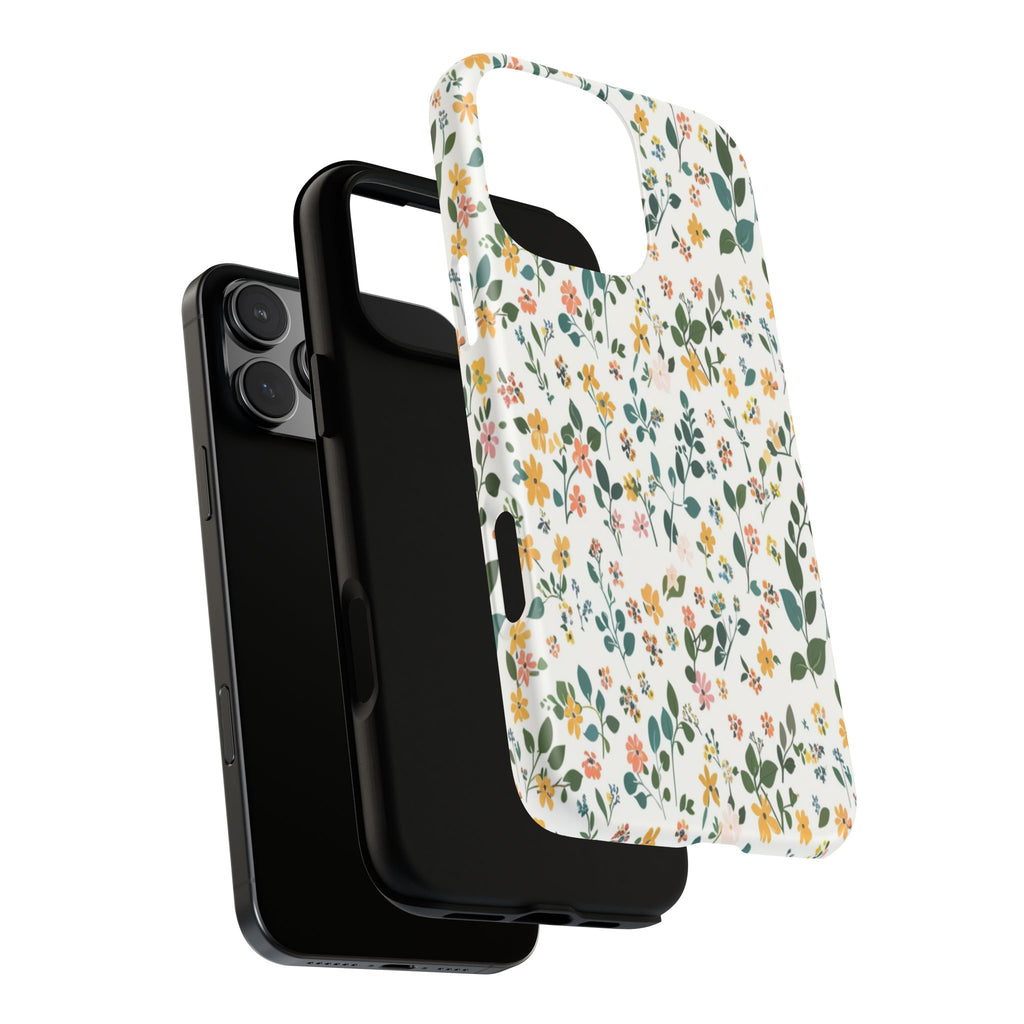 Pastel Leaves and Flowers Case
