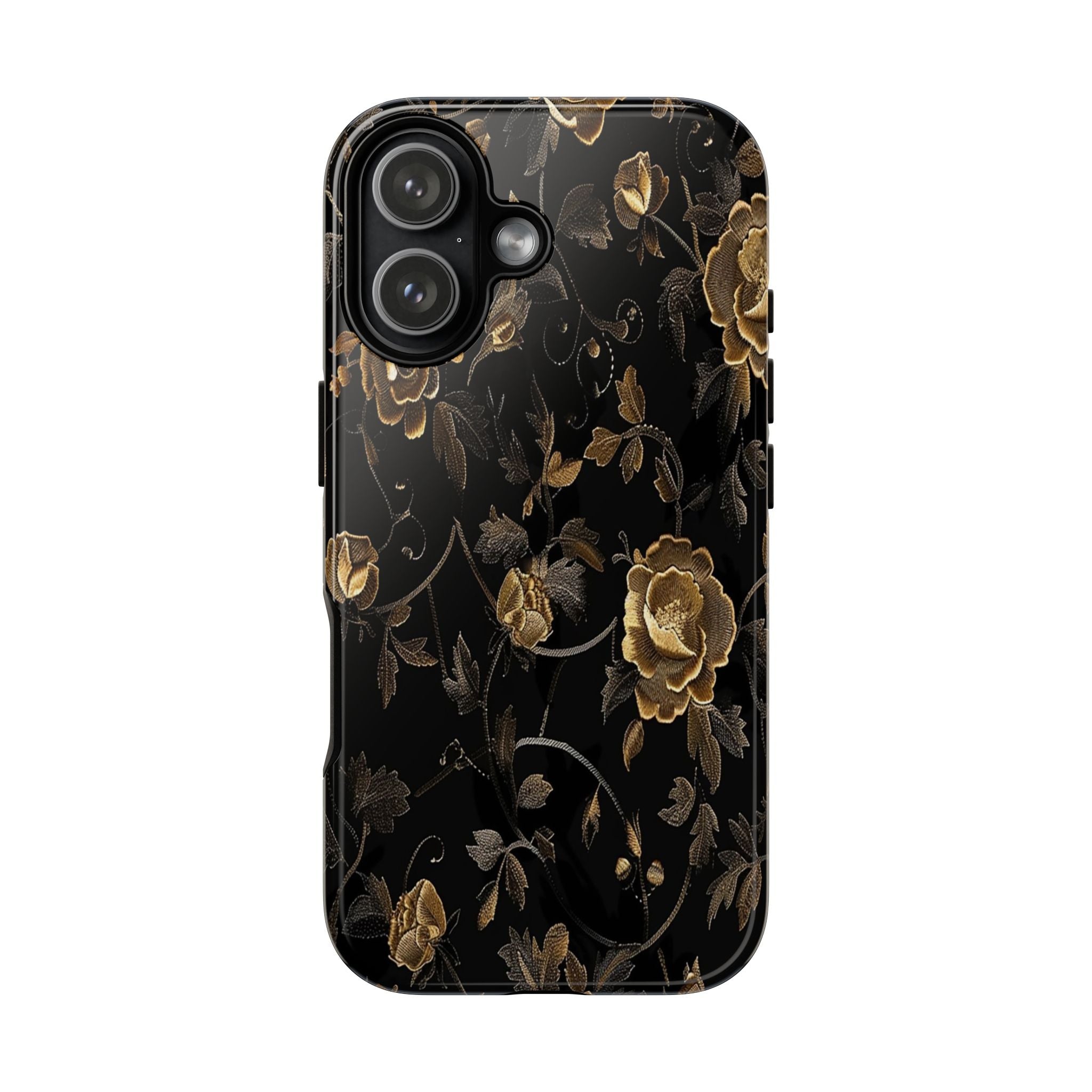 Golden Roses on Black