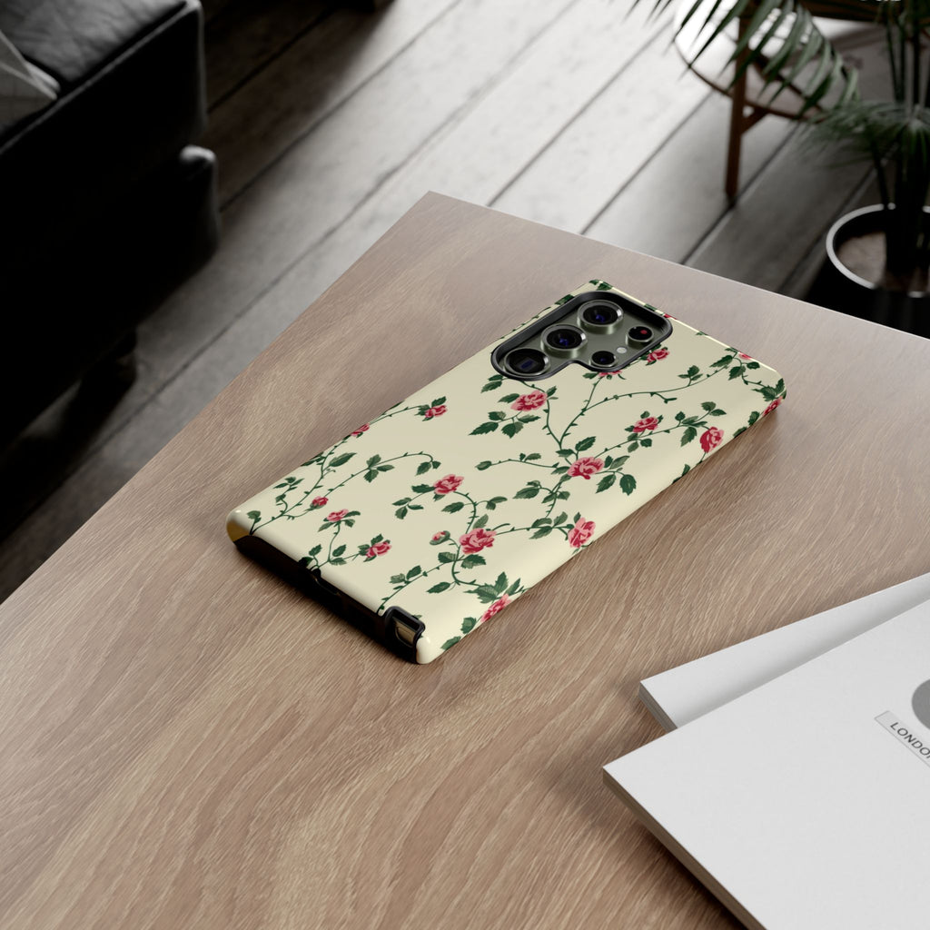 Elegant Pink Victorian Roses Case