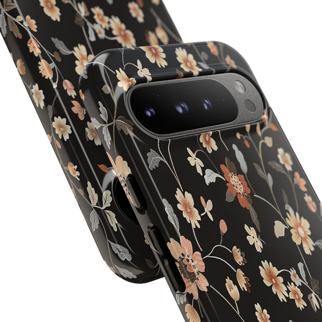 Floral Field on Black Case
