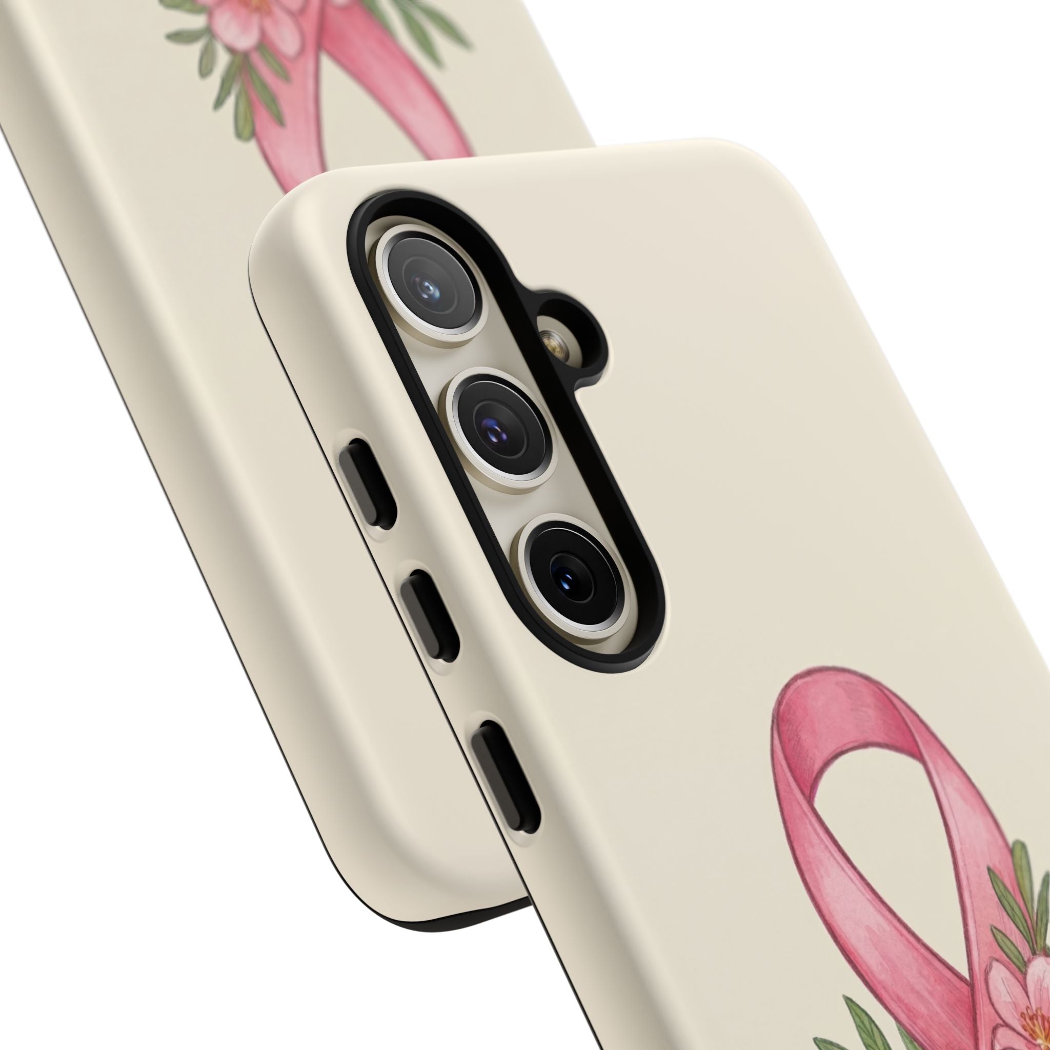 Floral Breast Cancer Awareness Case