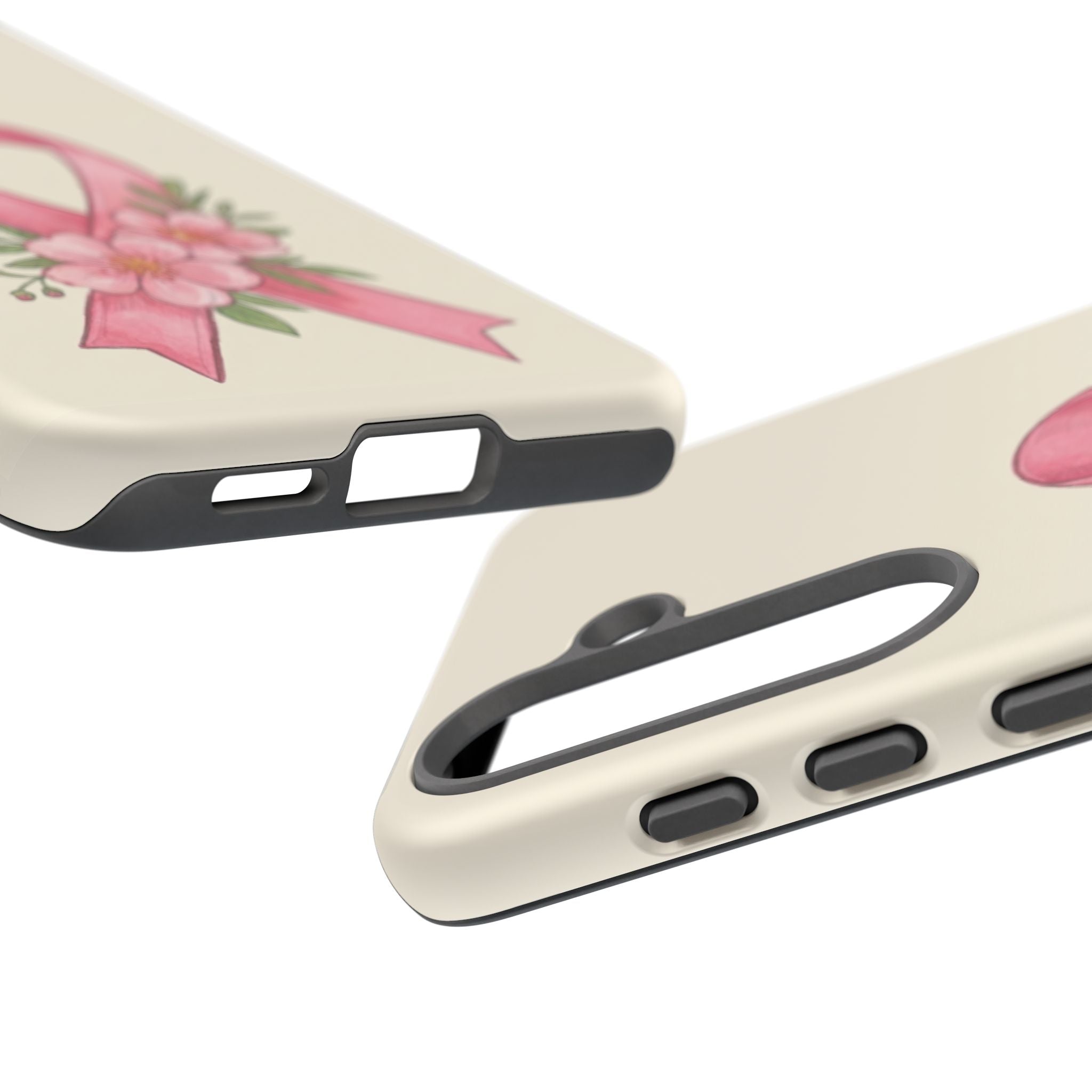 Floral Breast Cancer Awareness Case