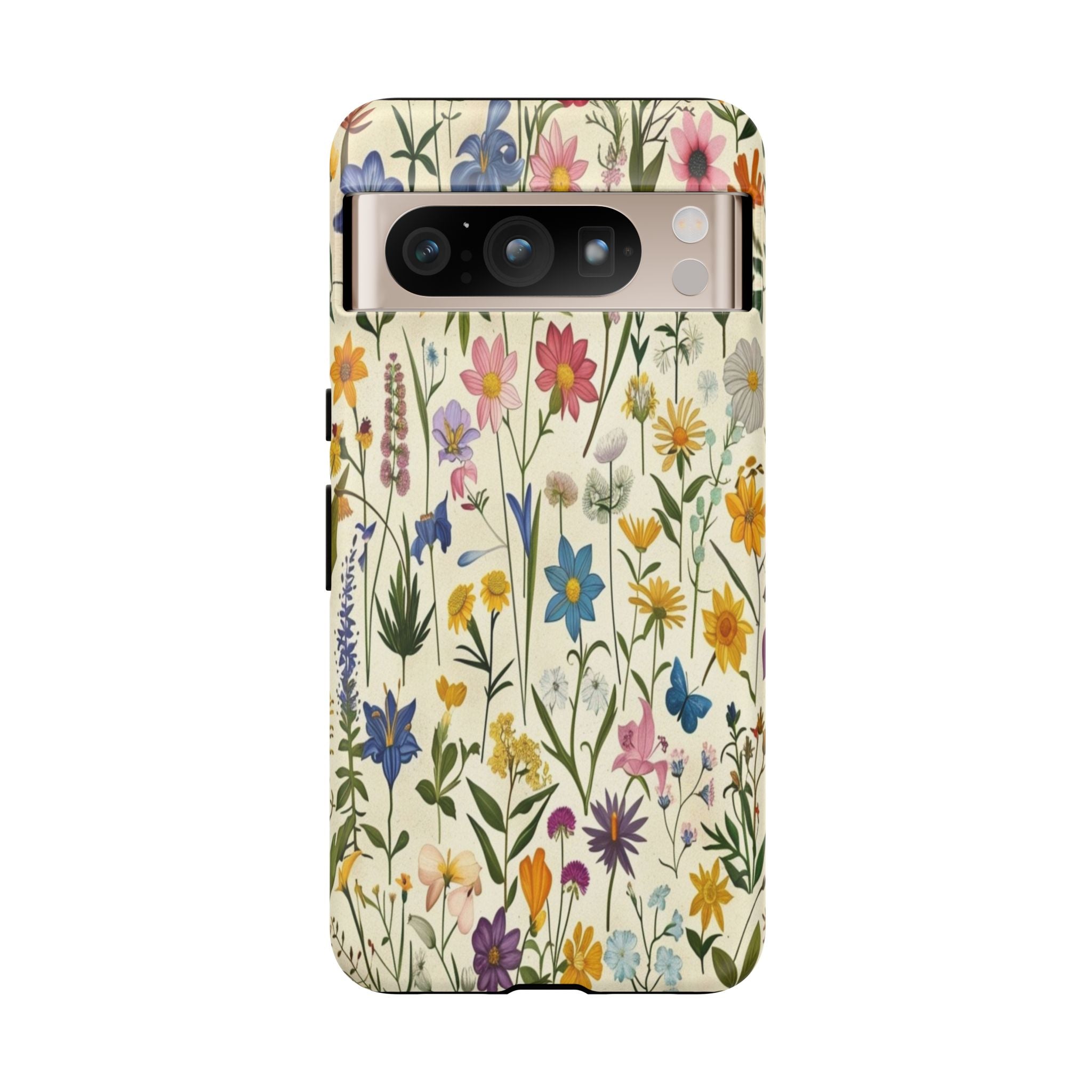 Vibrant Botanical Wildflower Pattern
