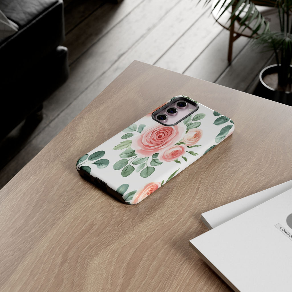 Delicate Watercolor Rose Case