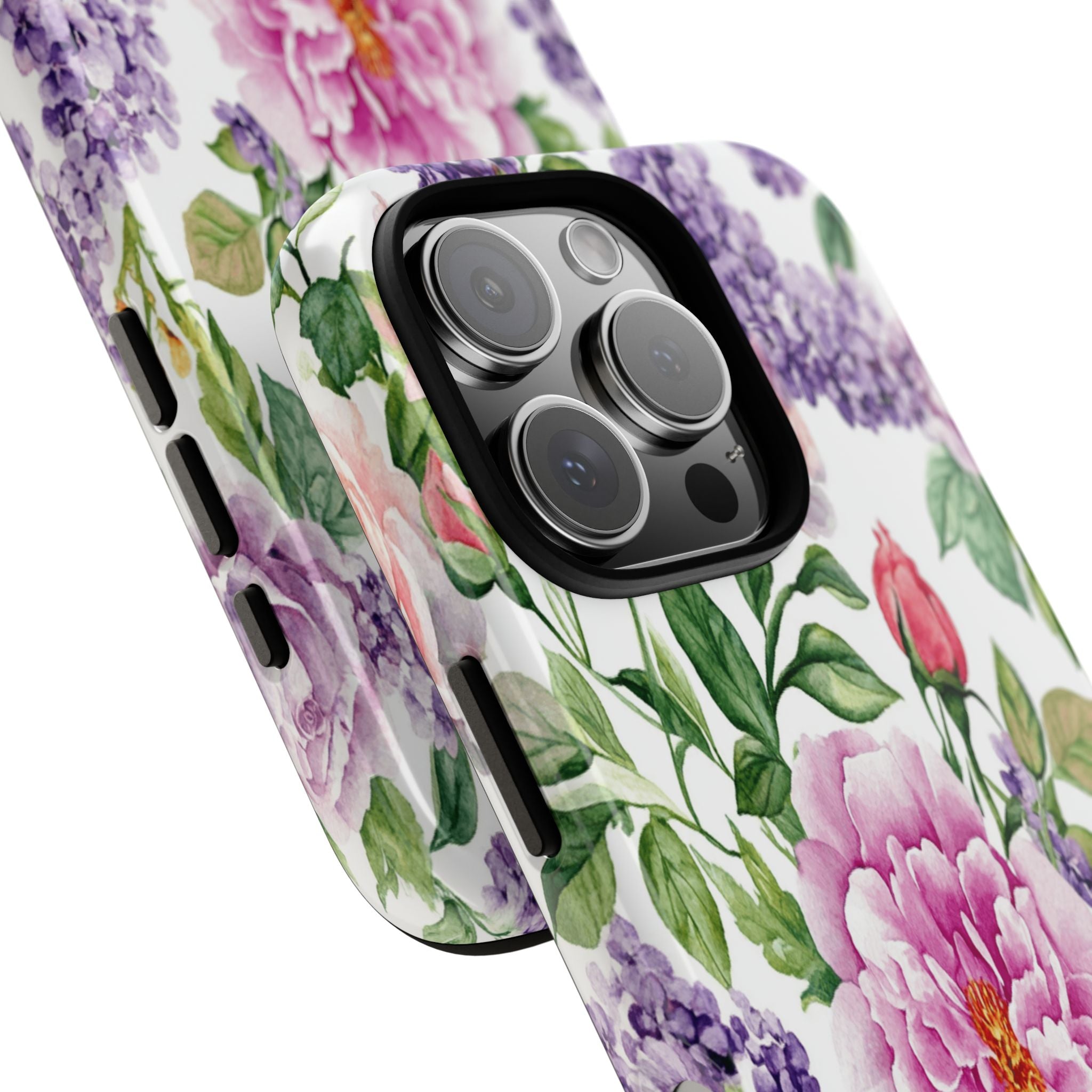 Watercolor Peonies and Lilacs Case