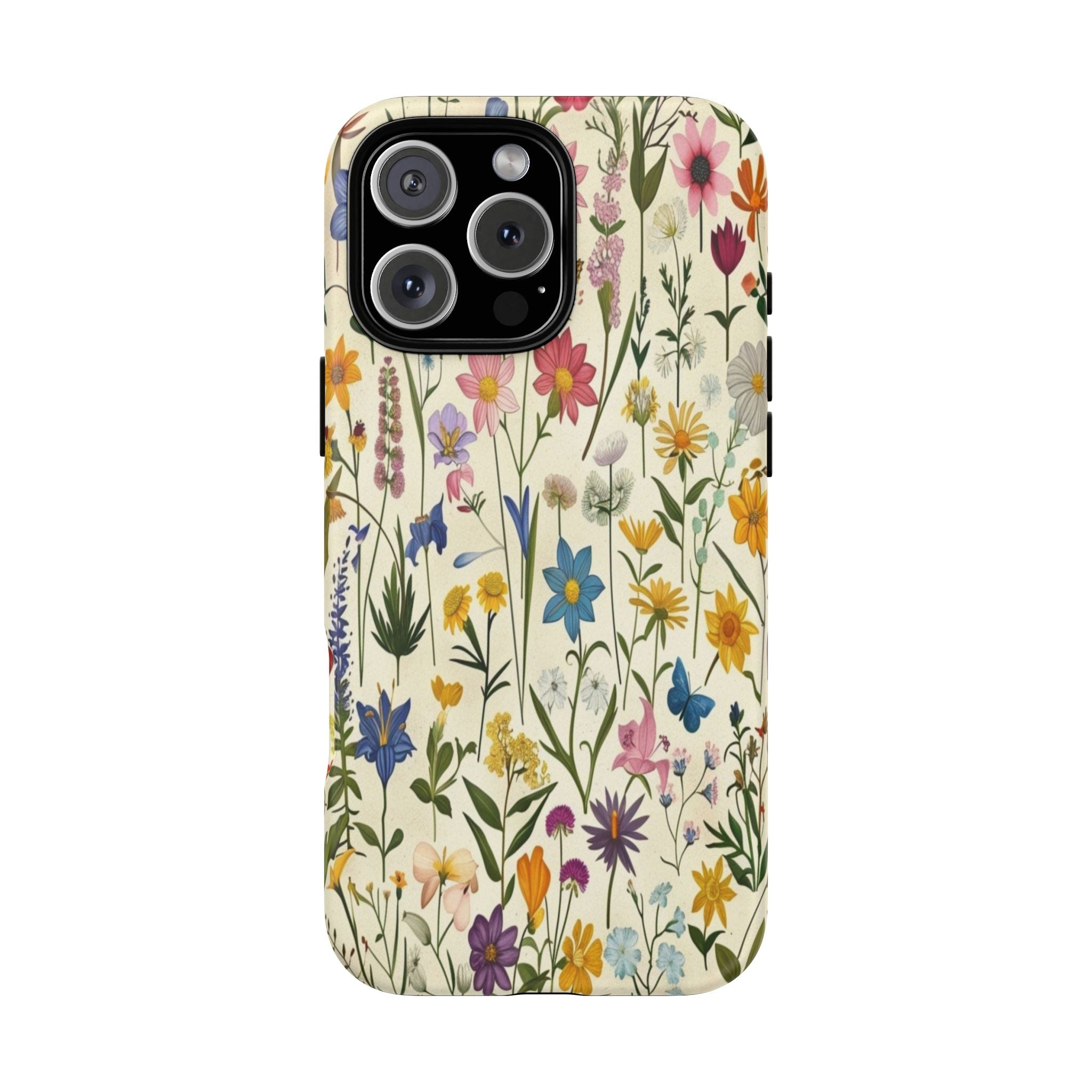 Vibrant Botanical Wildflower Pattern