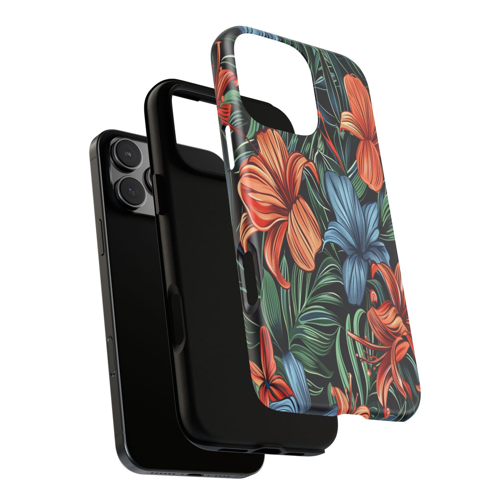 Tropical Red and Blue Case