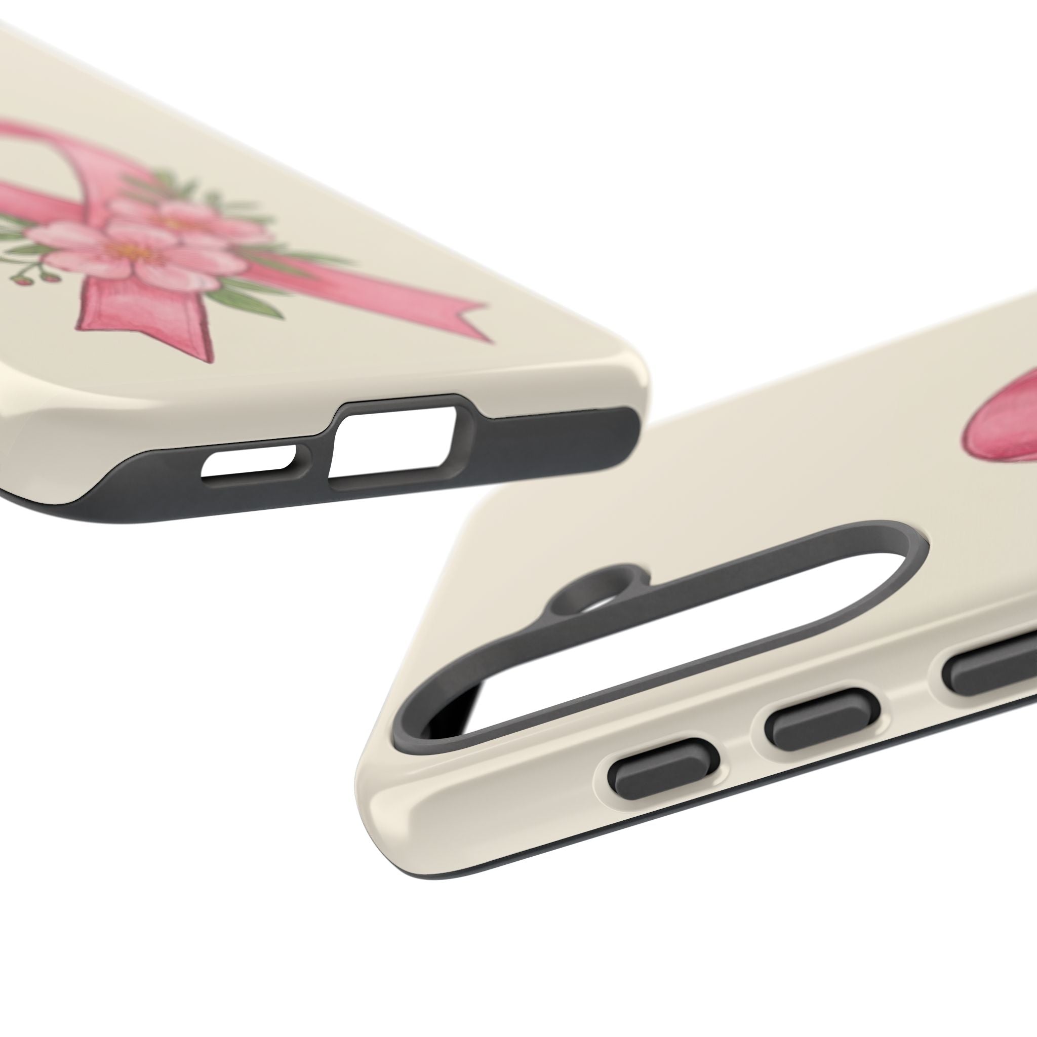 Floral Breast Cancer Awareness Case