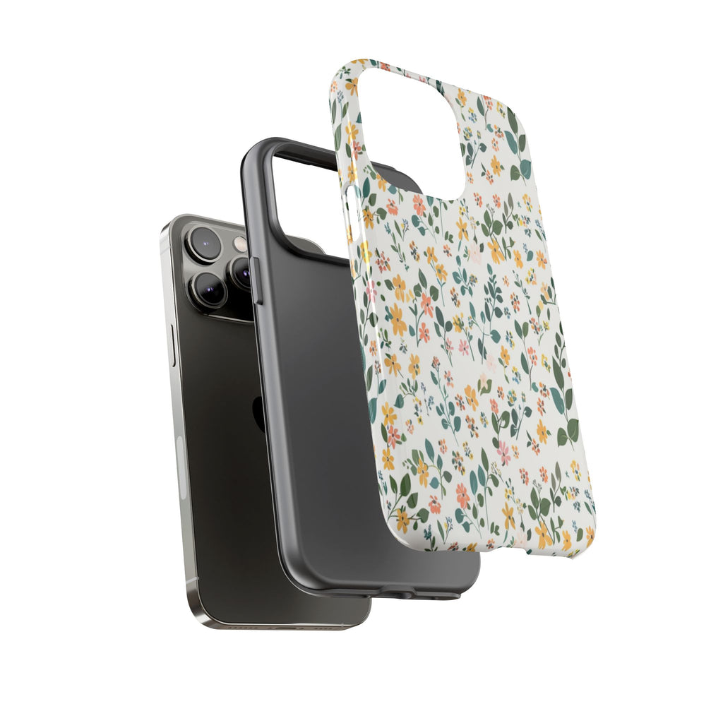 Pastel Leaves and Flowers Case