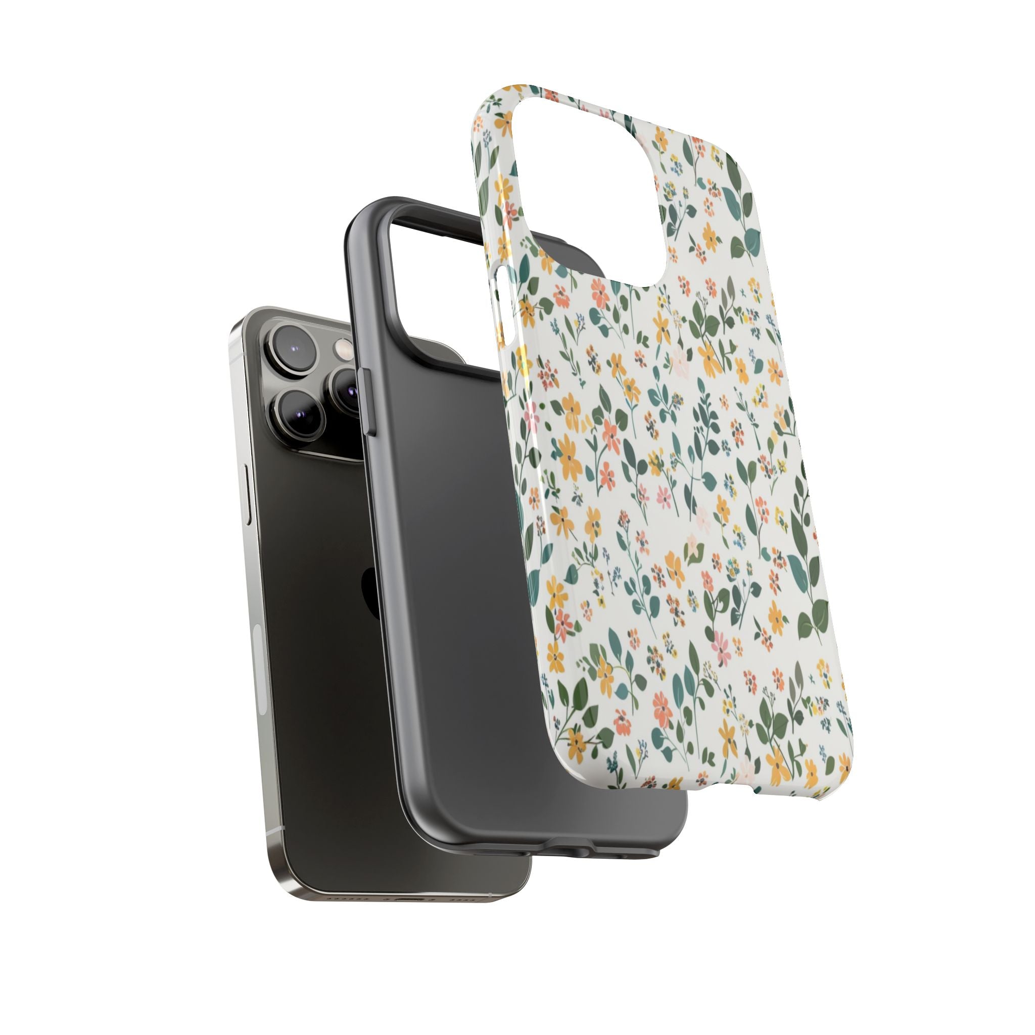Pastel Leaves and Flowers Case