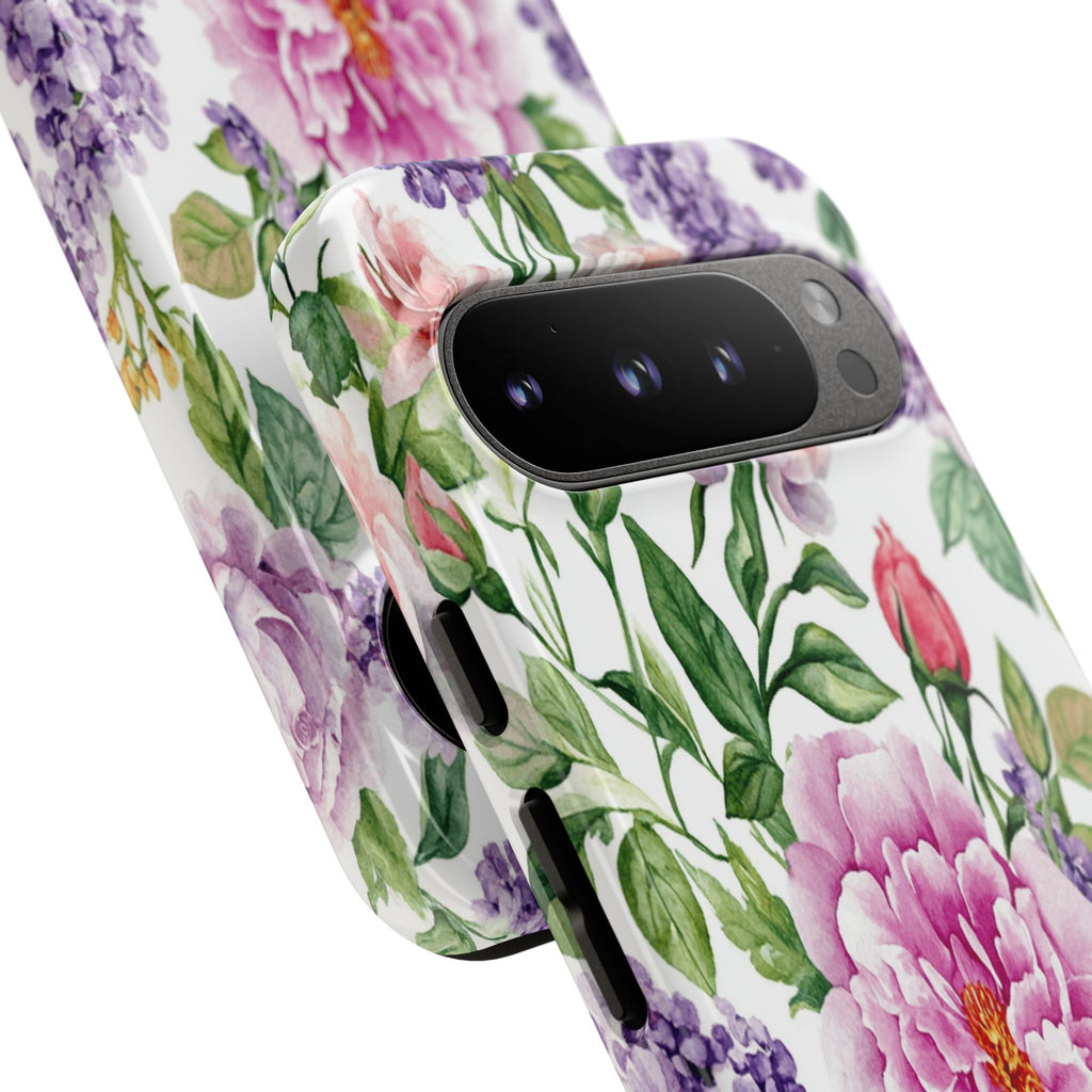 Watercolor Peonies and Lilacs Case