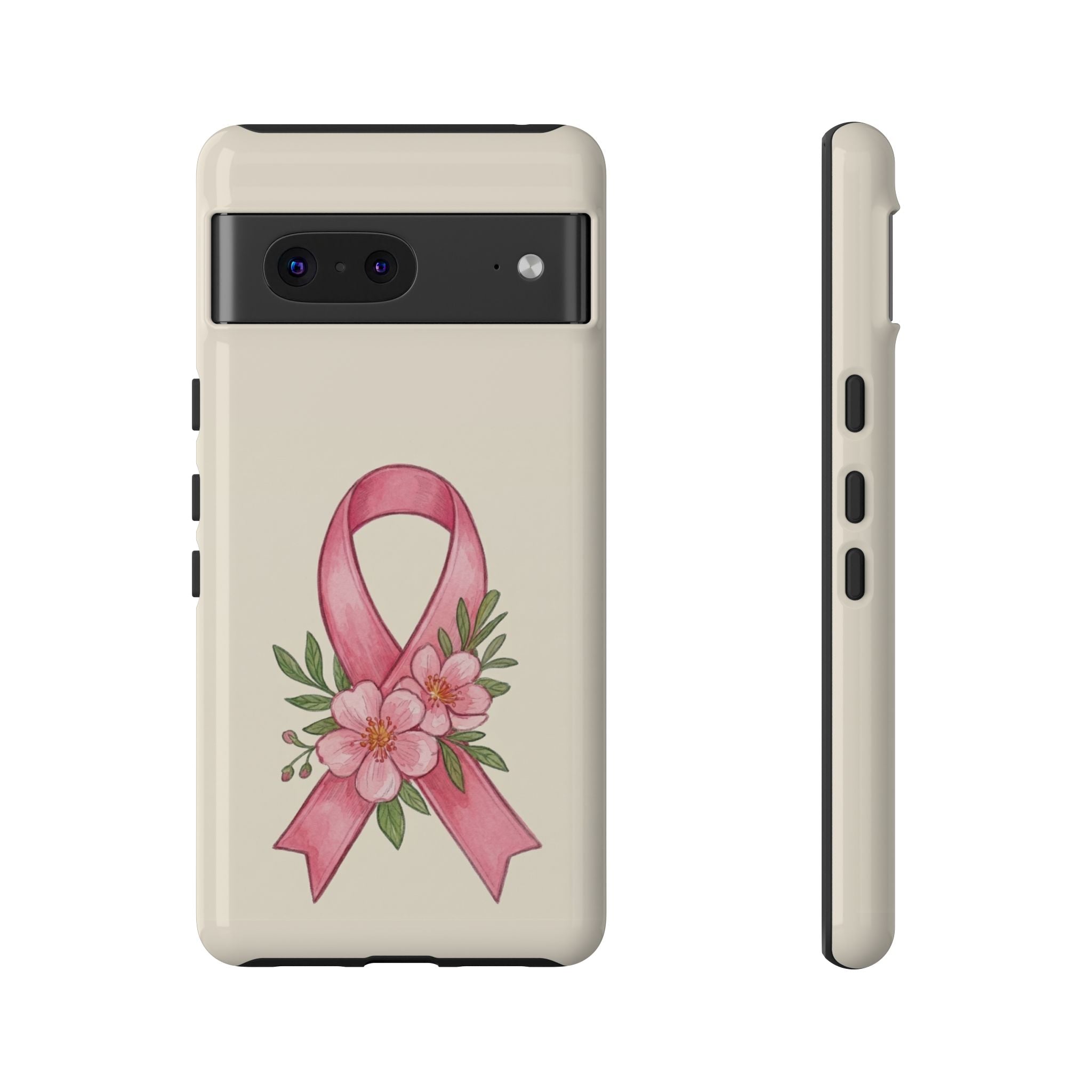 Floral Breast Cancer Awareness Case