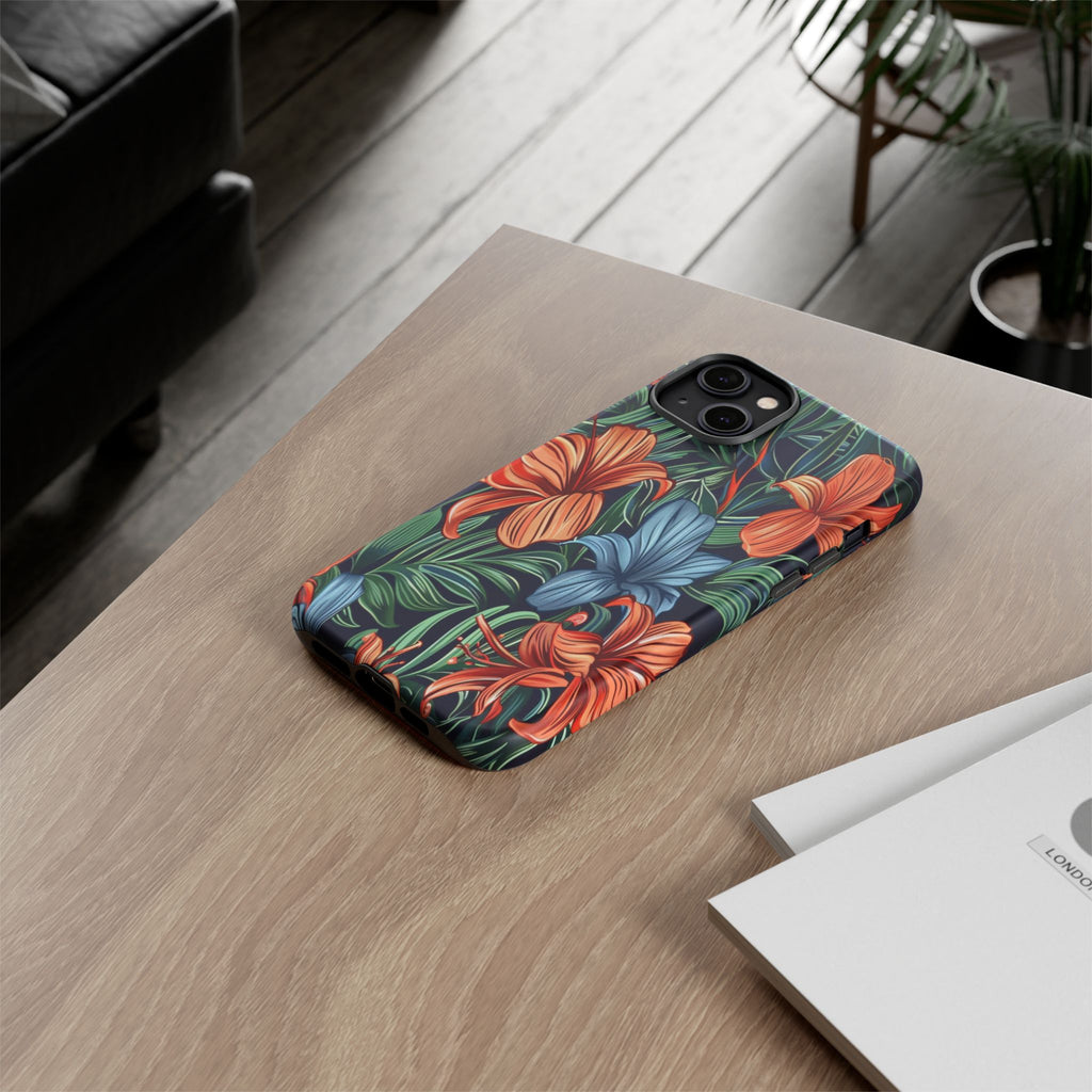 Tropical Red and Blue Case