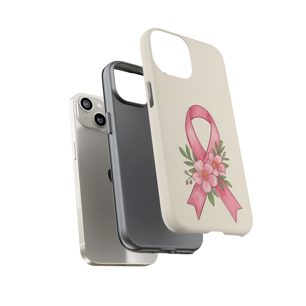 Floral Breast Cancer Awareness Case