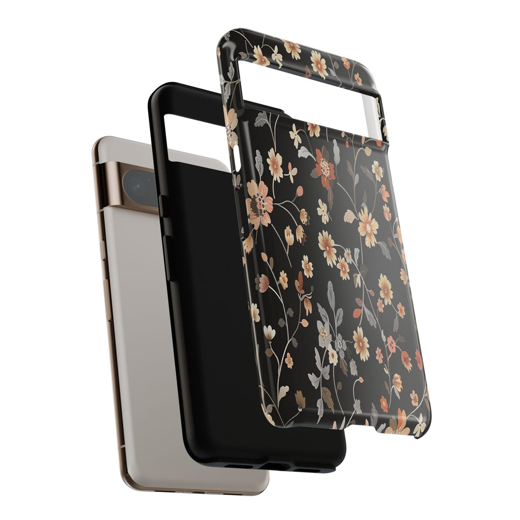 Floral Field on Black Case