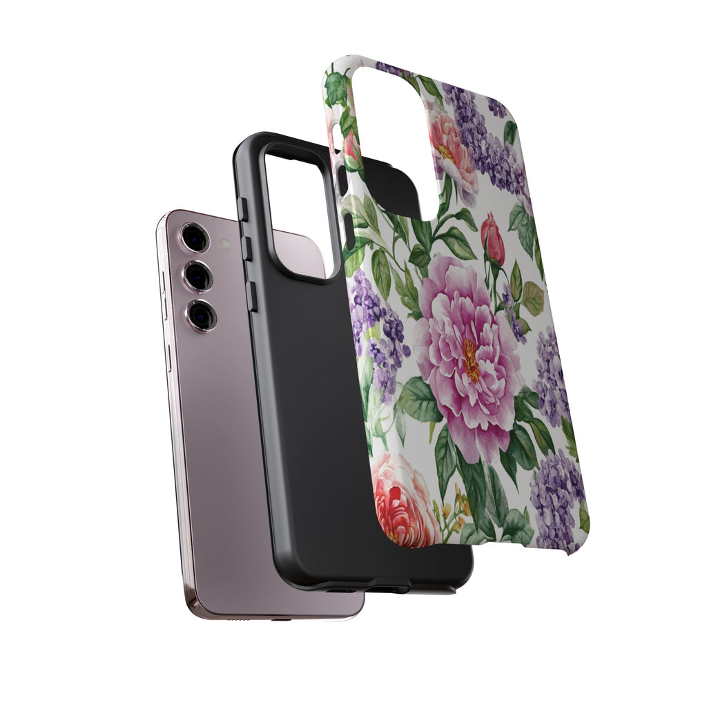 Watercolor Peonies and Lilacs Case