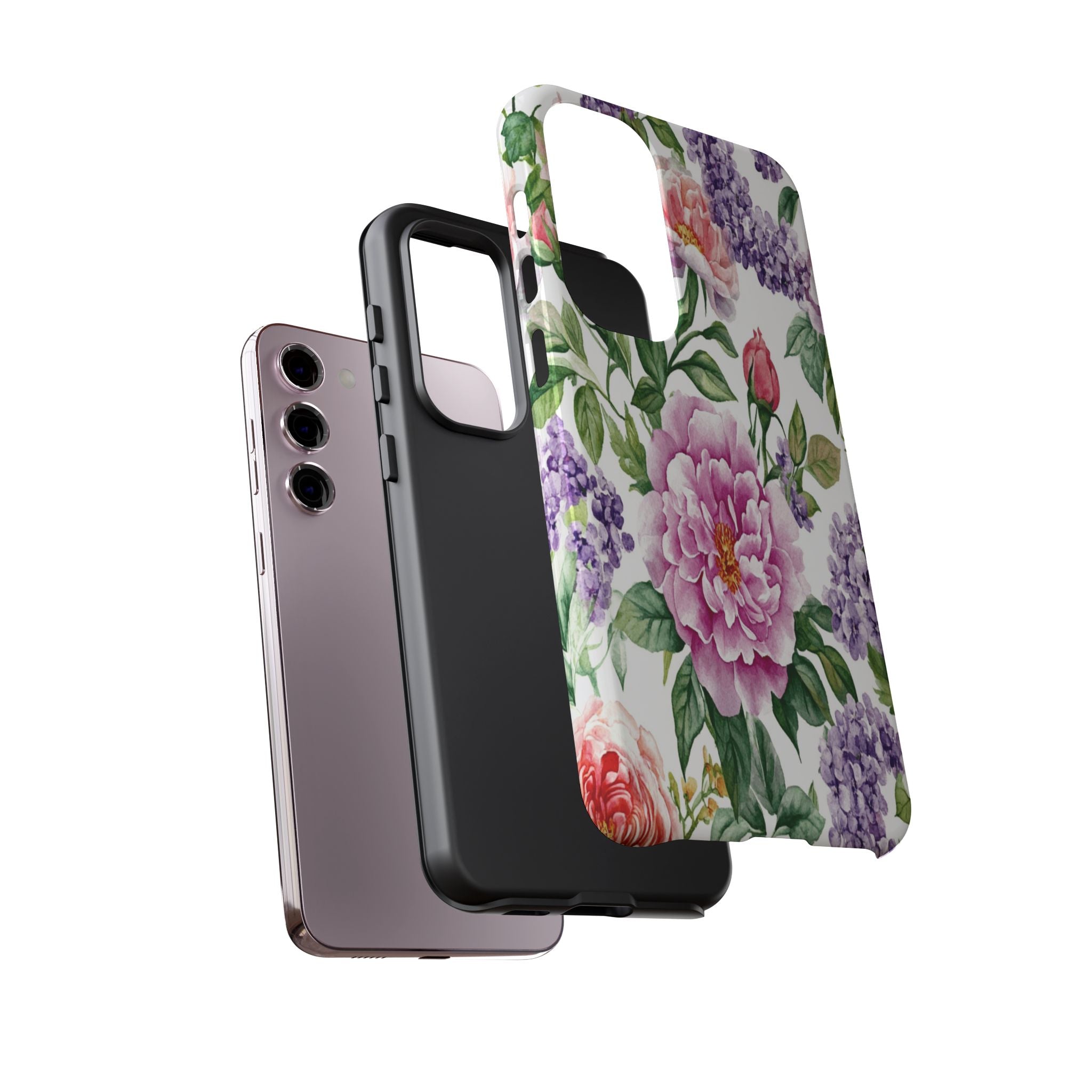 Watercolor Peonies and Lilacs Case