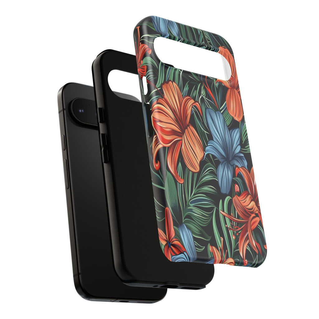 Tropical Red and Blue Case