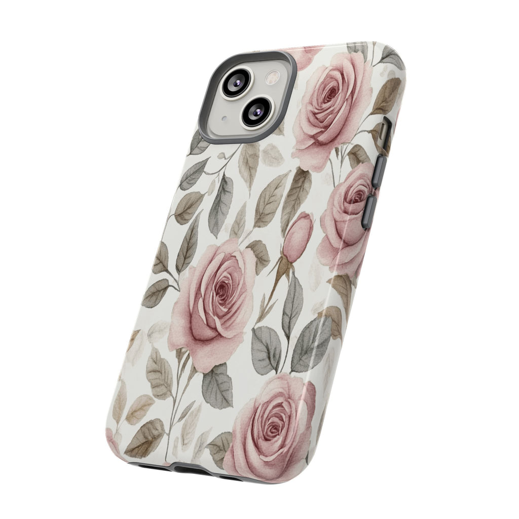 Elegant Watercolor Rose Case