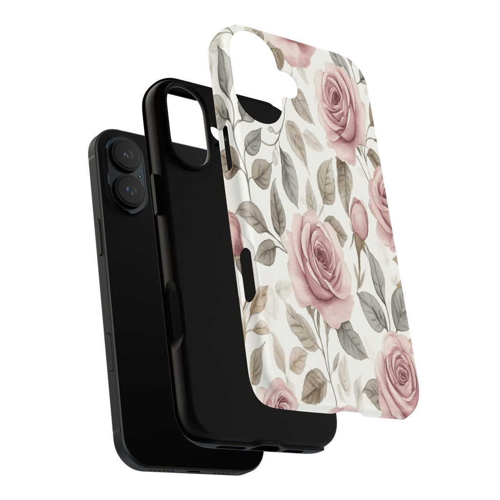 Elegant Watercolor Rose Case