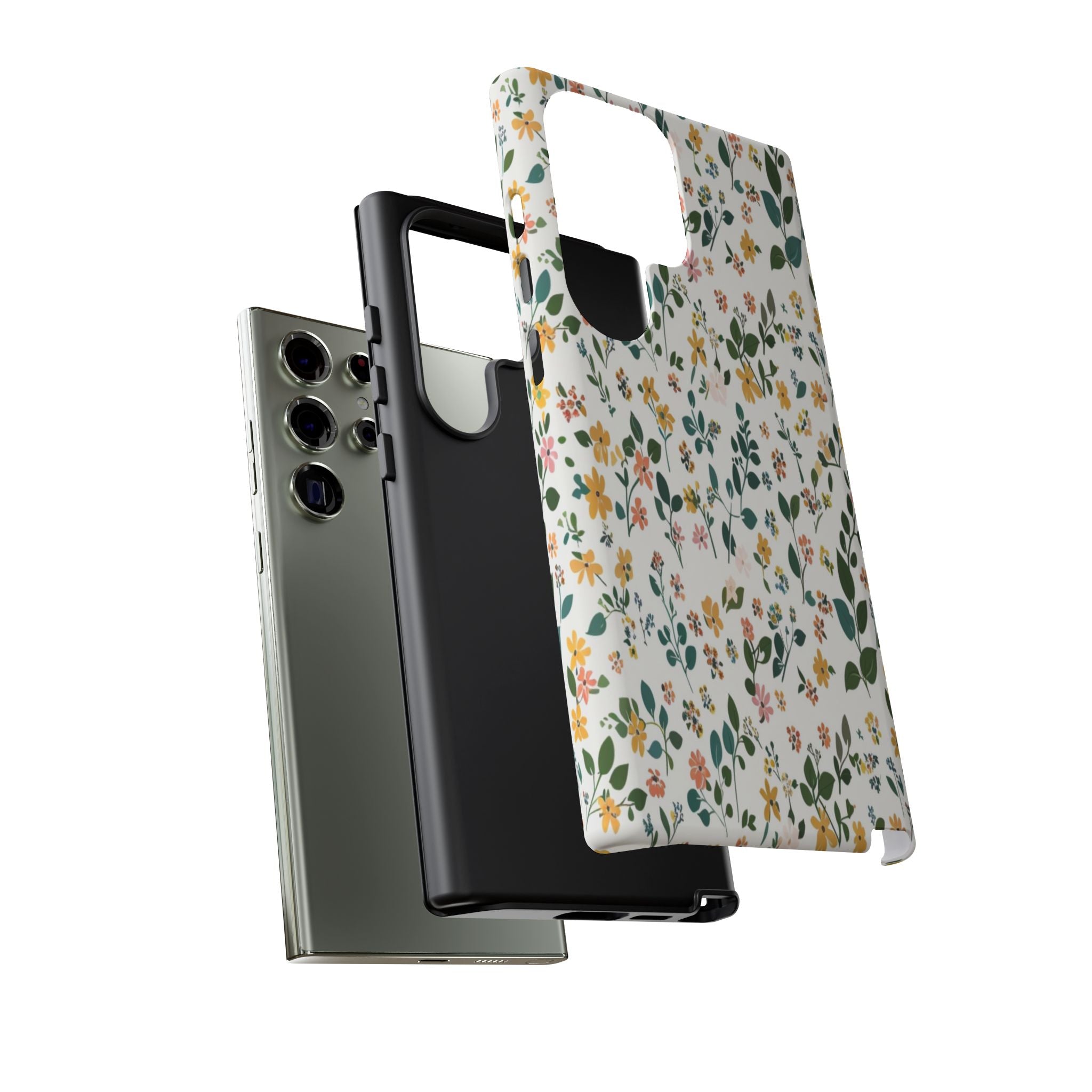 Pastel Leaves and Flowers Case