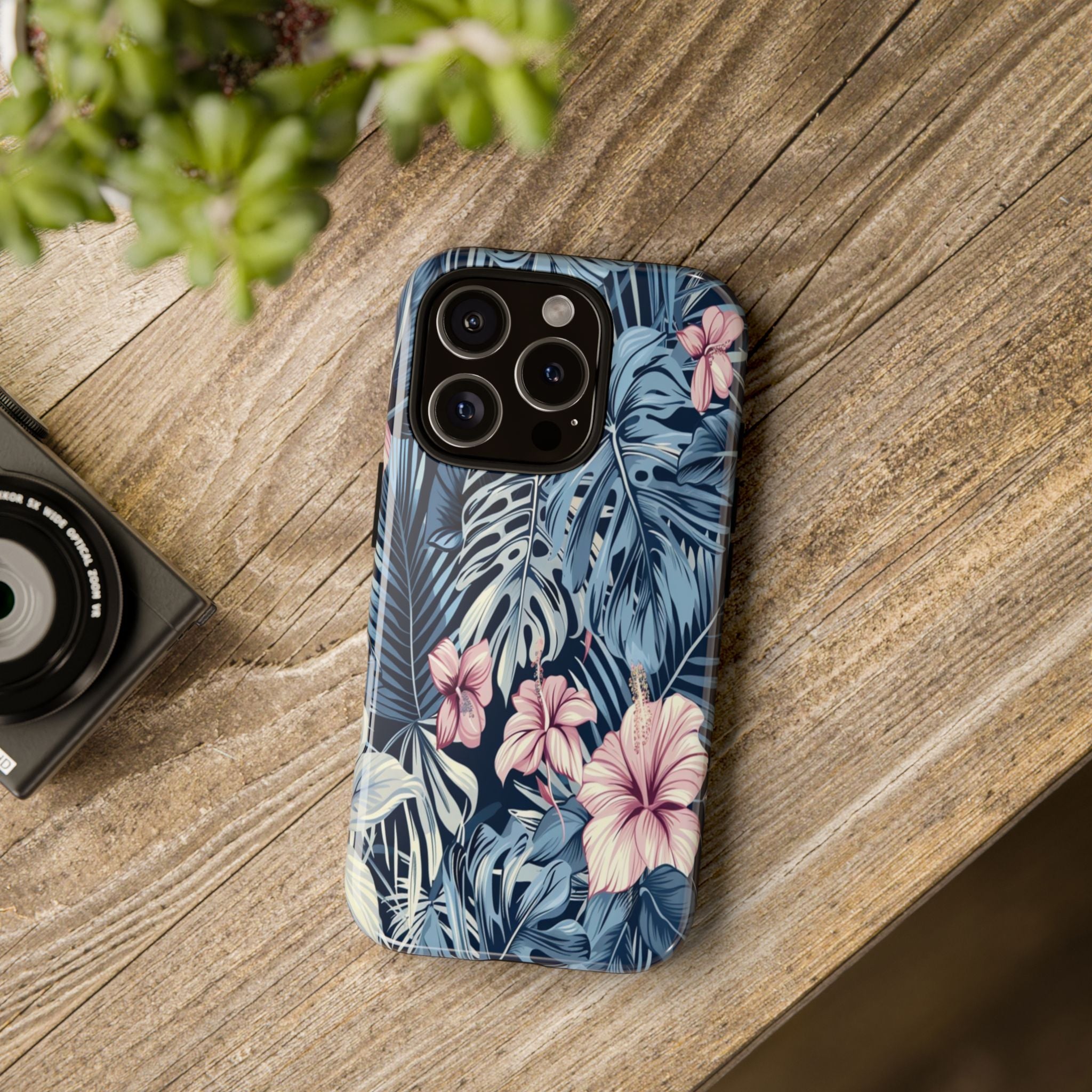 Tropical Hibiscus and Monstera Case