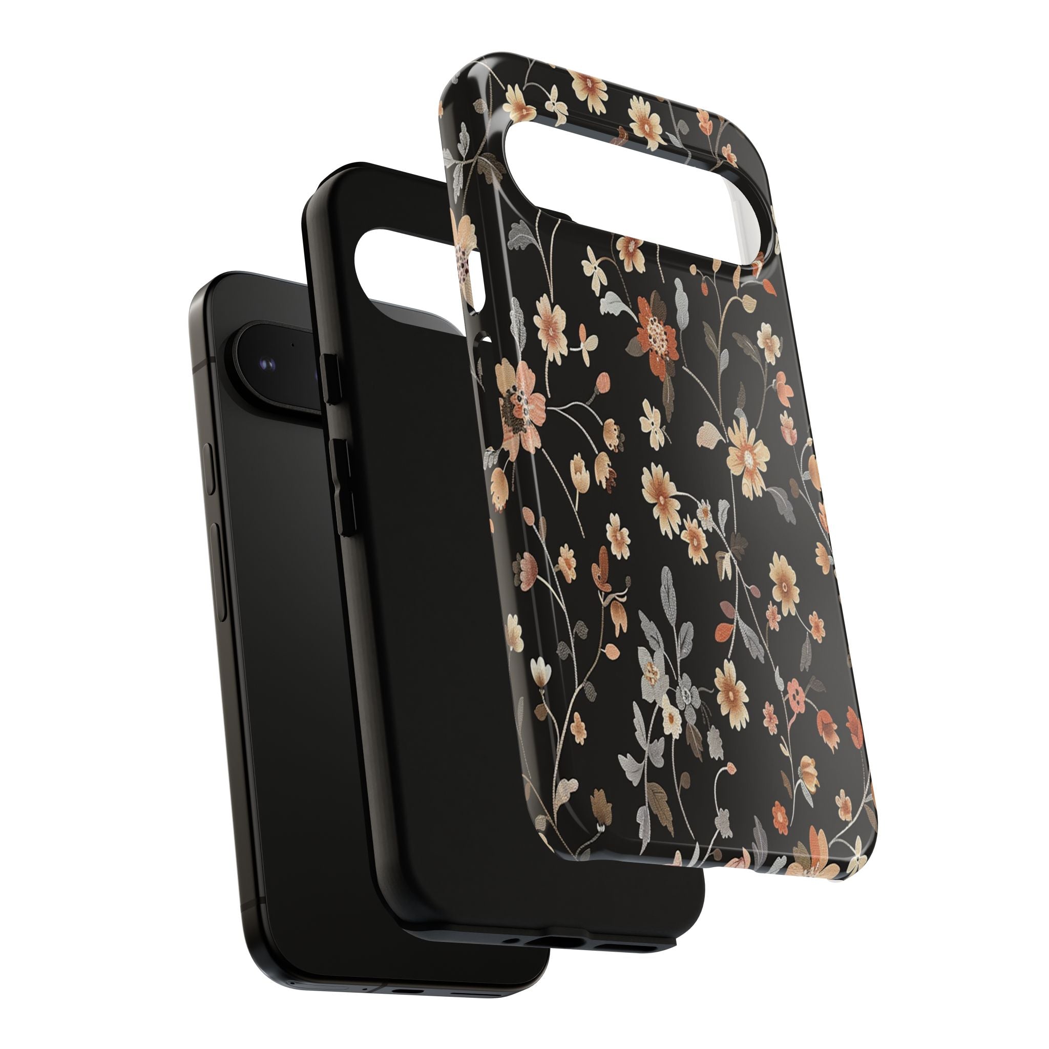 Floral Field on Black Case