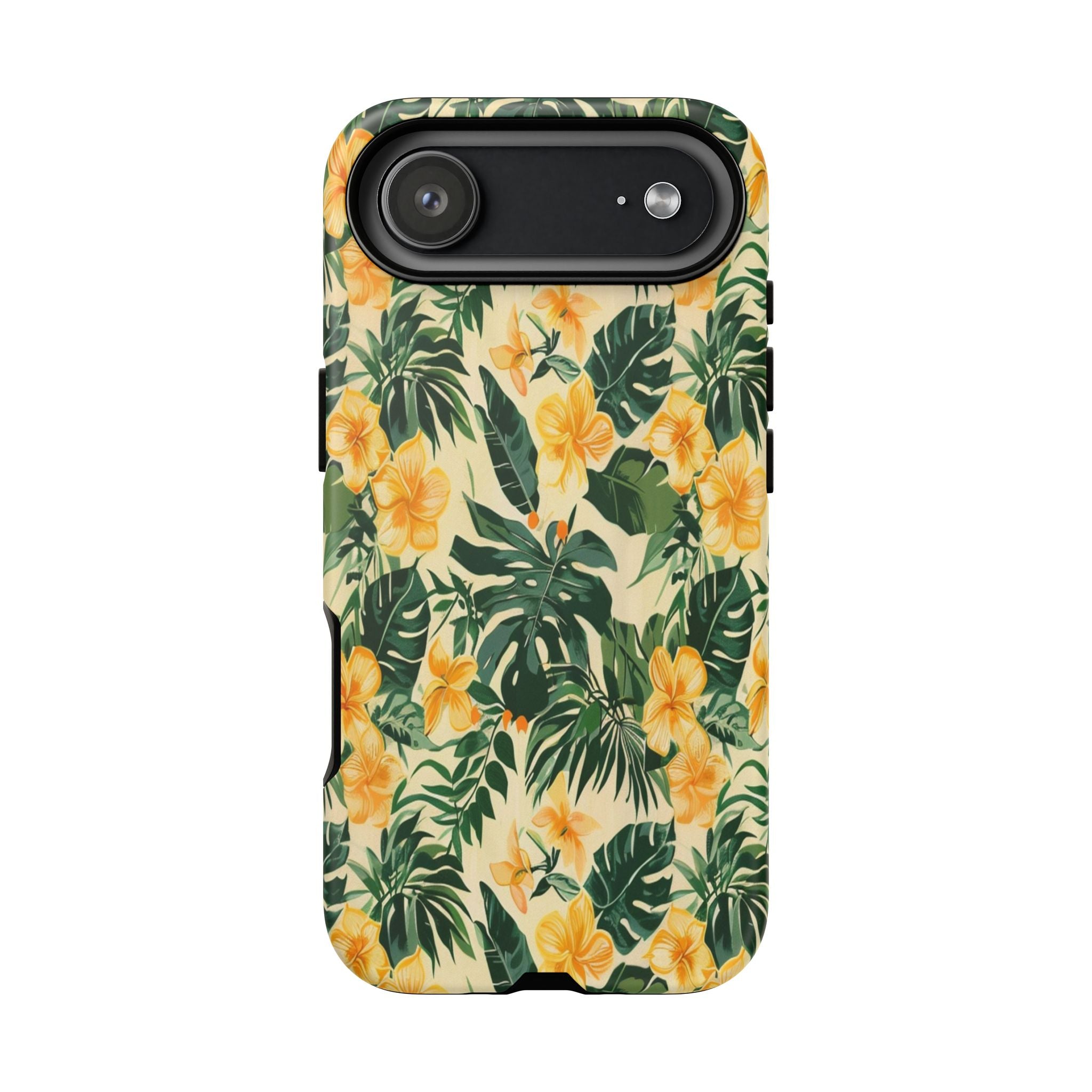 Golden Tropical Blooms