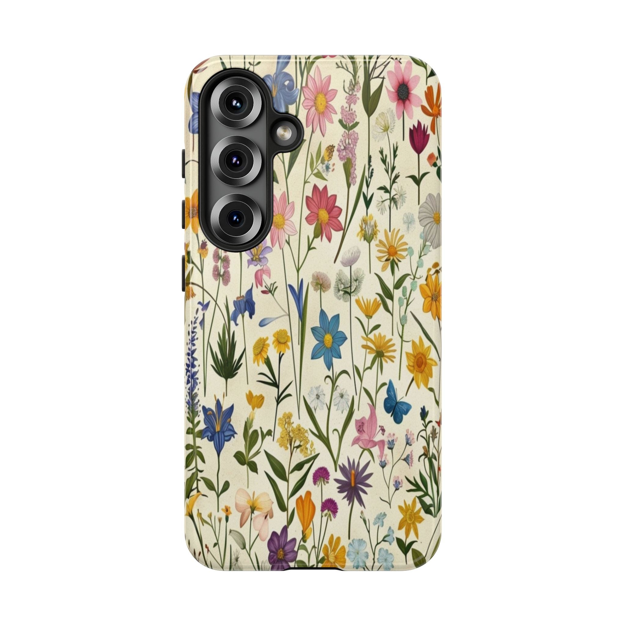 Vibrant Botanical Wildflower Pattern